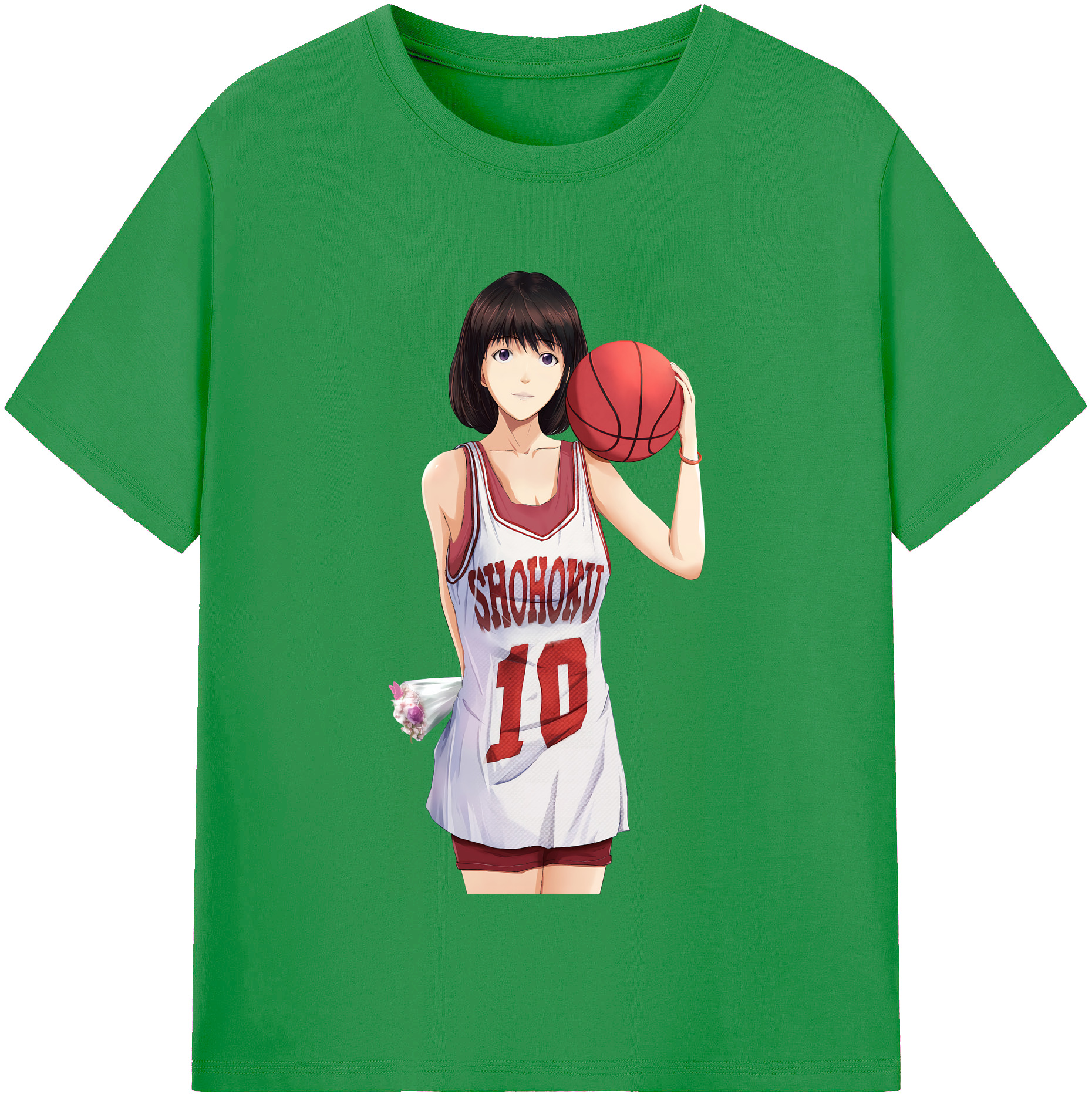 （画像用） SLAM DUNK／スラムダンク レディースカジュアルプリントTシャツ（綿100％）