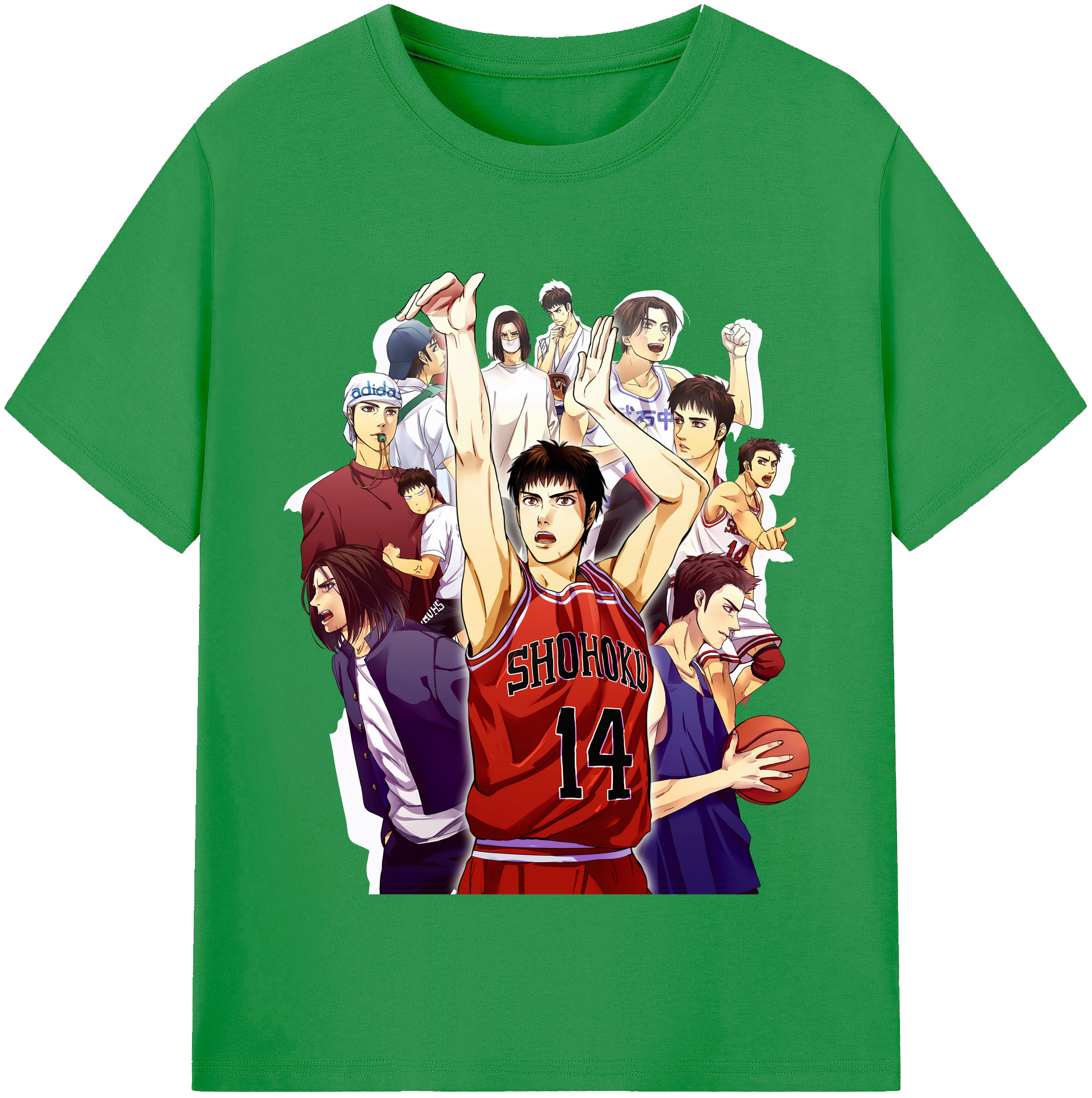 （画像用） SLAM DUNK／スラムダンク レディースカジュアルプリントTシャツ（綿100％）