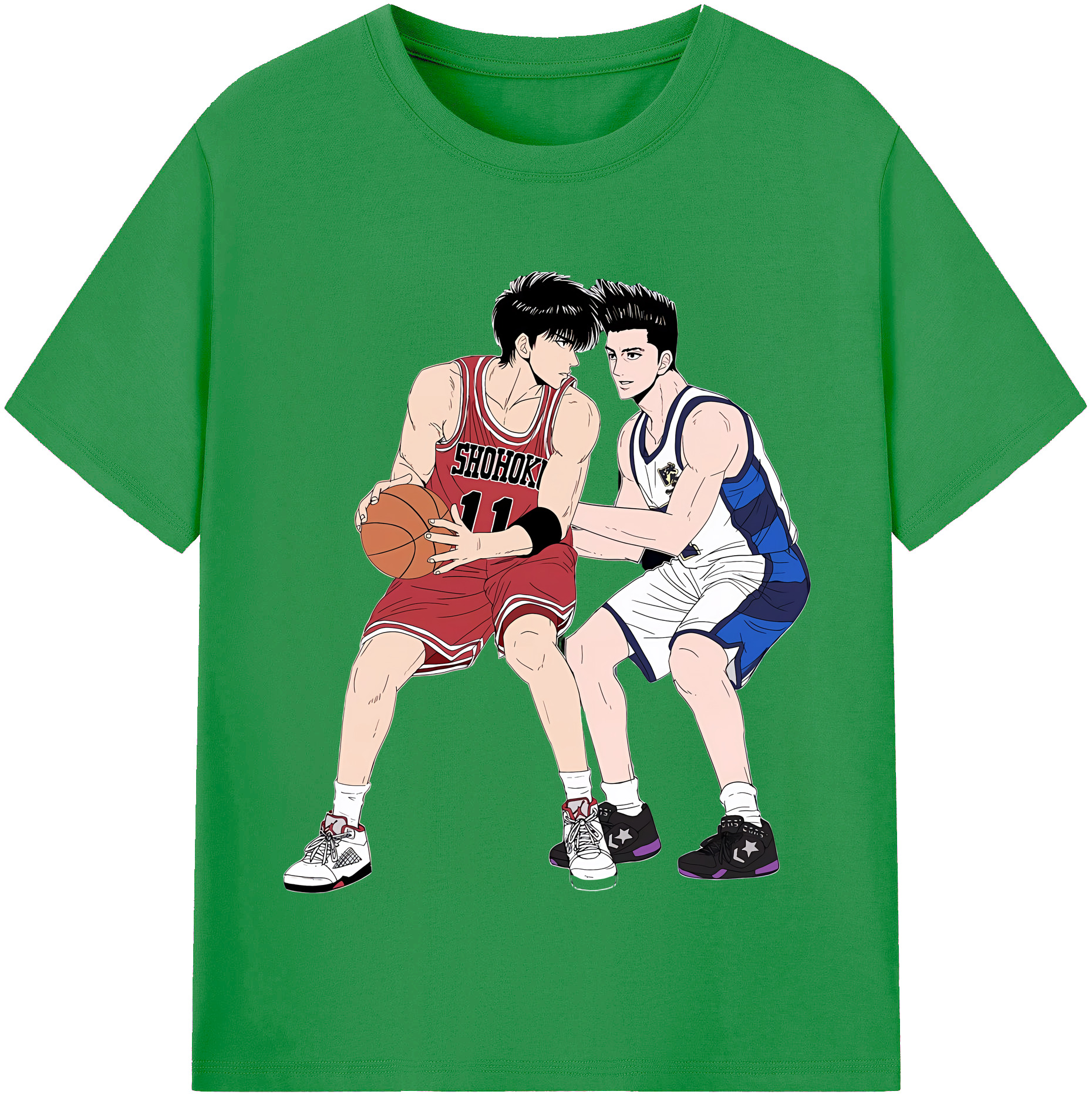 （画像用） SLAM DUNK／スラムダンク レディースカジュアルプリントTシャツ（綿100％）