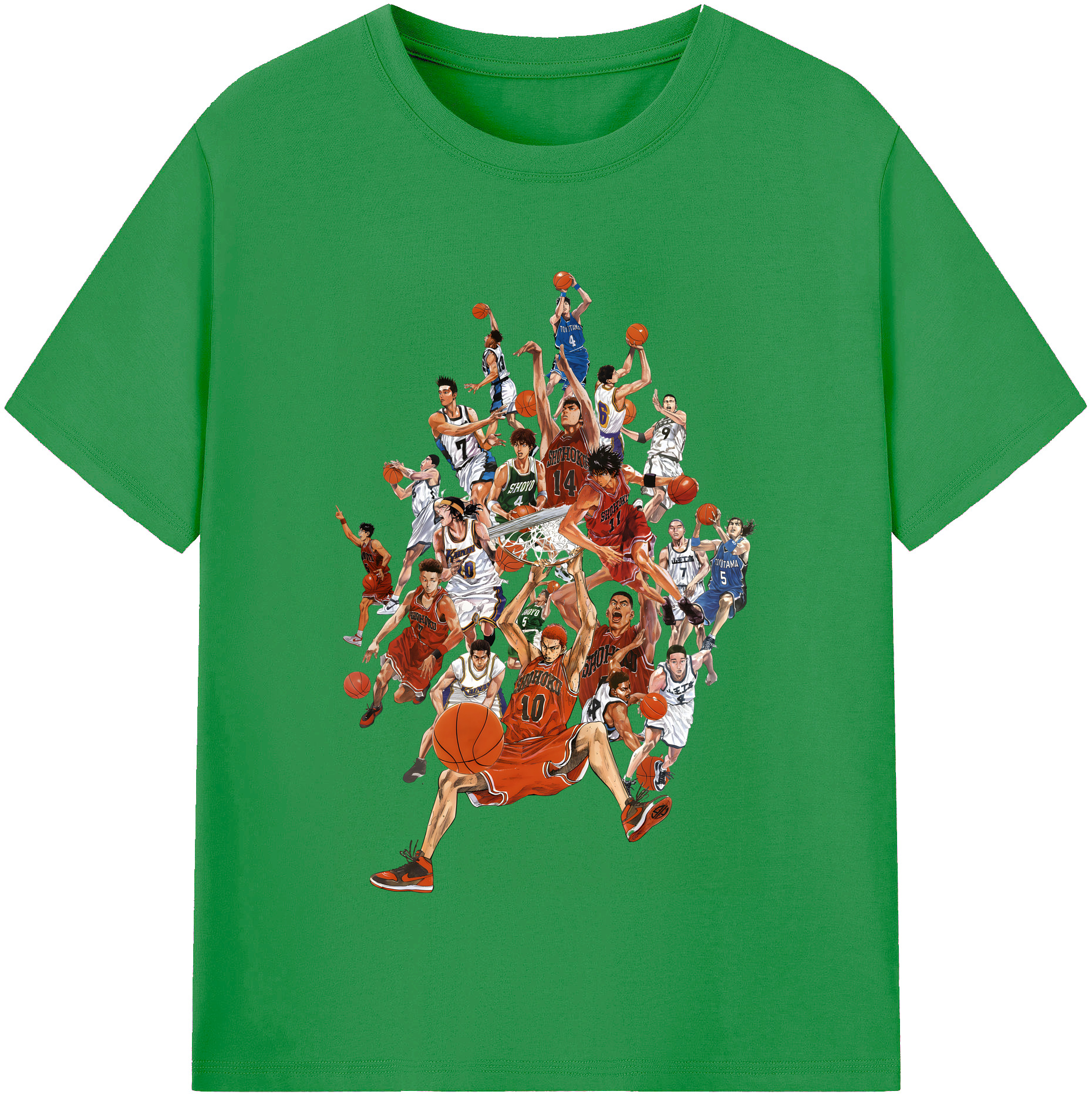 （画像用） SLAM DUNK／スラムダンク レディースカジュアルプリントTシャツ（綿100％）