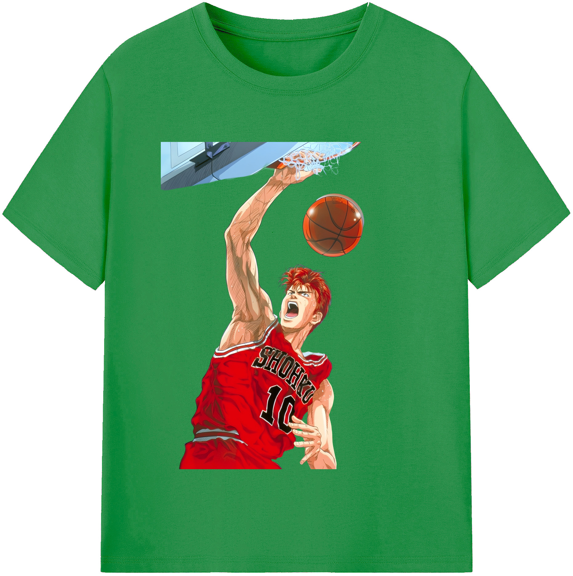 （画像用） SLAM DUNK／スラムダンク レディースカジュアルプリントTシャツ（綿100％）