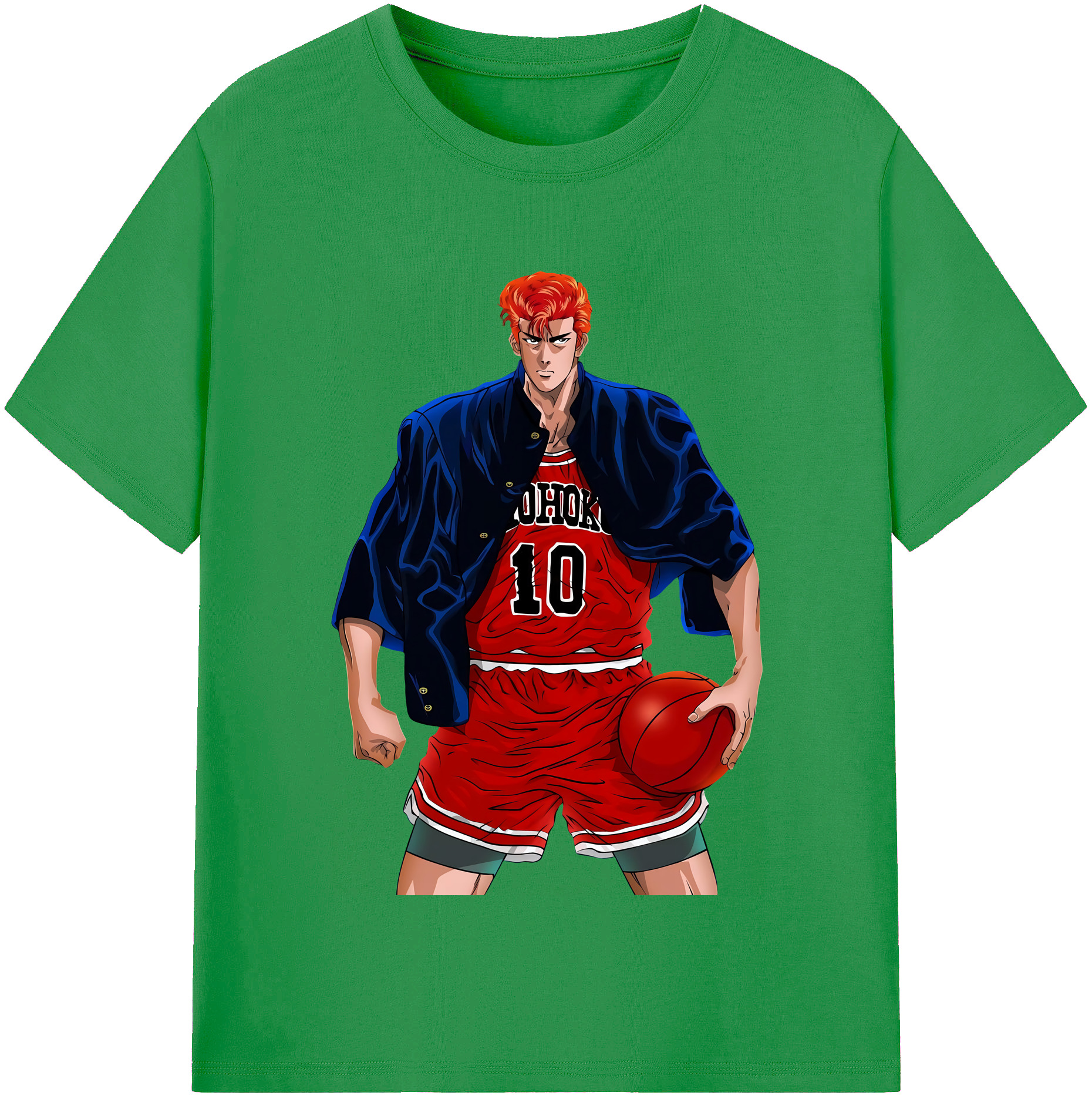 （画像用） SLAM DUNK／スラムダンク レディースカジュアルプリントTシャツ（綿100％）