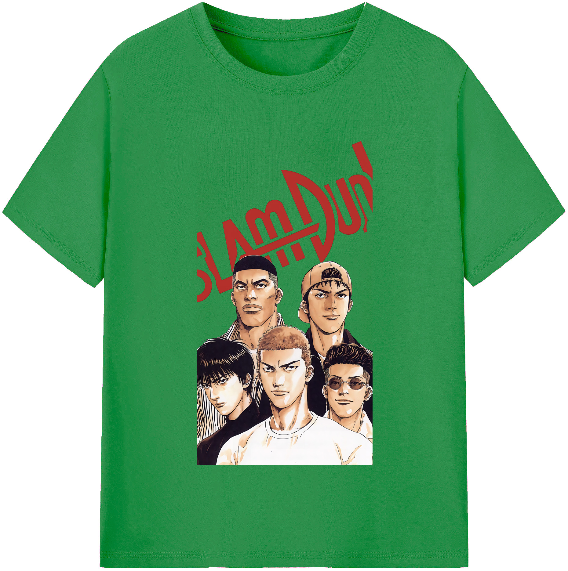 （画像用） SLAM DUNK／スラムダンク レディースカジュアルプリントTシャツ（綿100％）