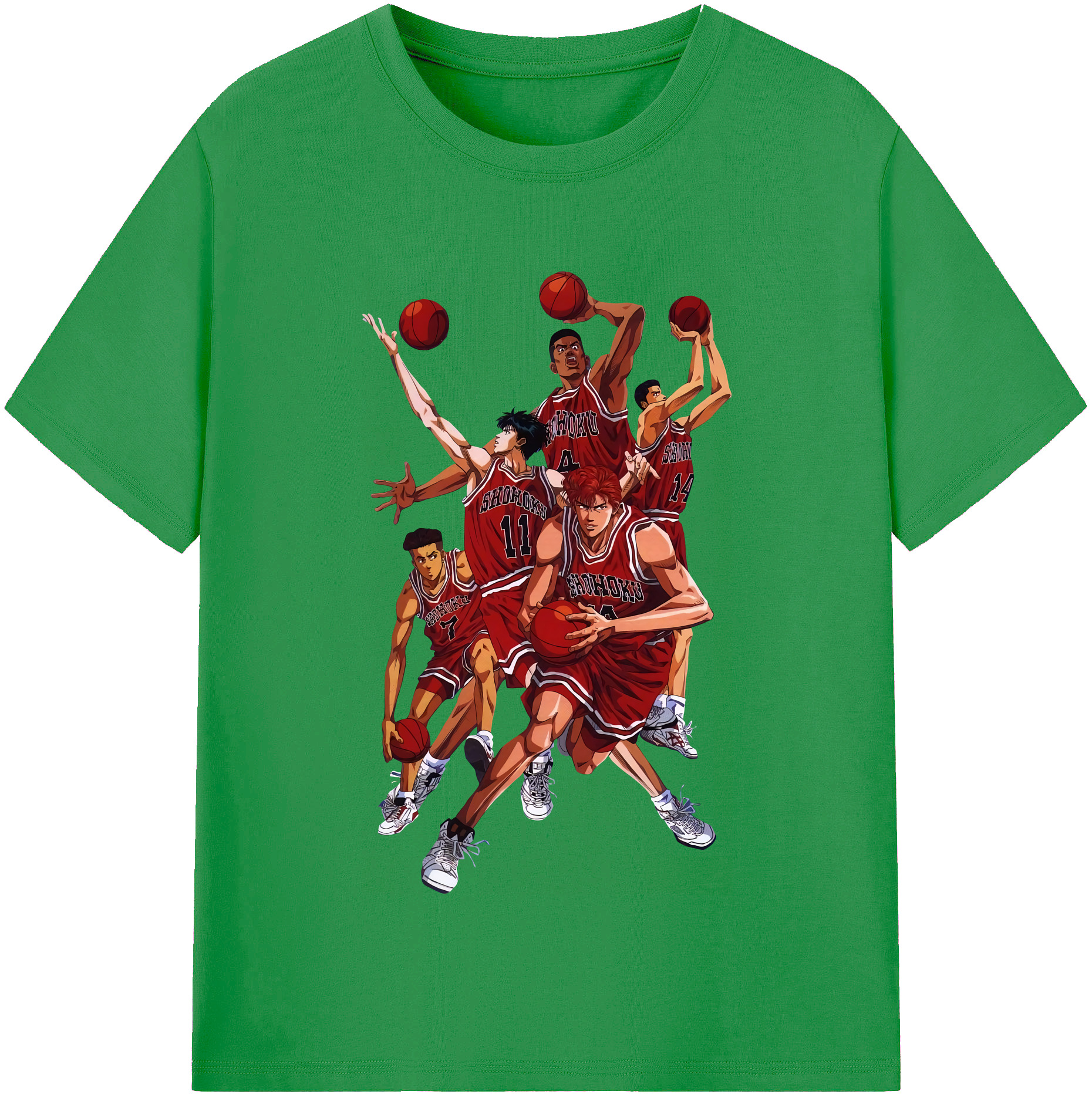 （画像用） SLAM DUNK／スラムダンク レディースカジュアルプリントTシャツ（綿100％）