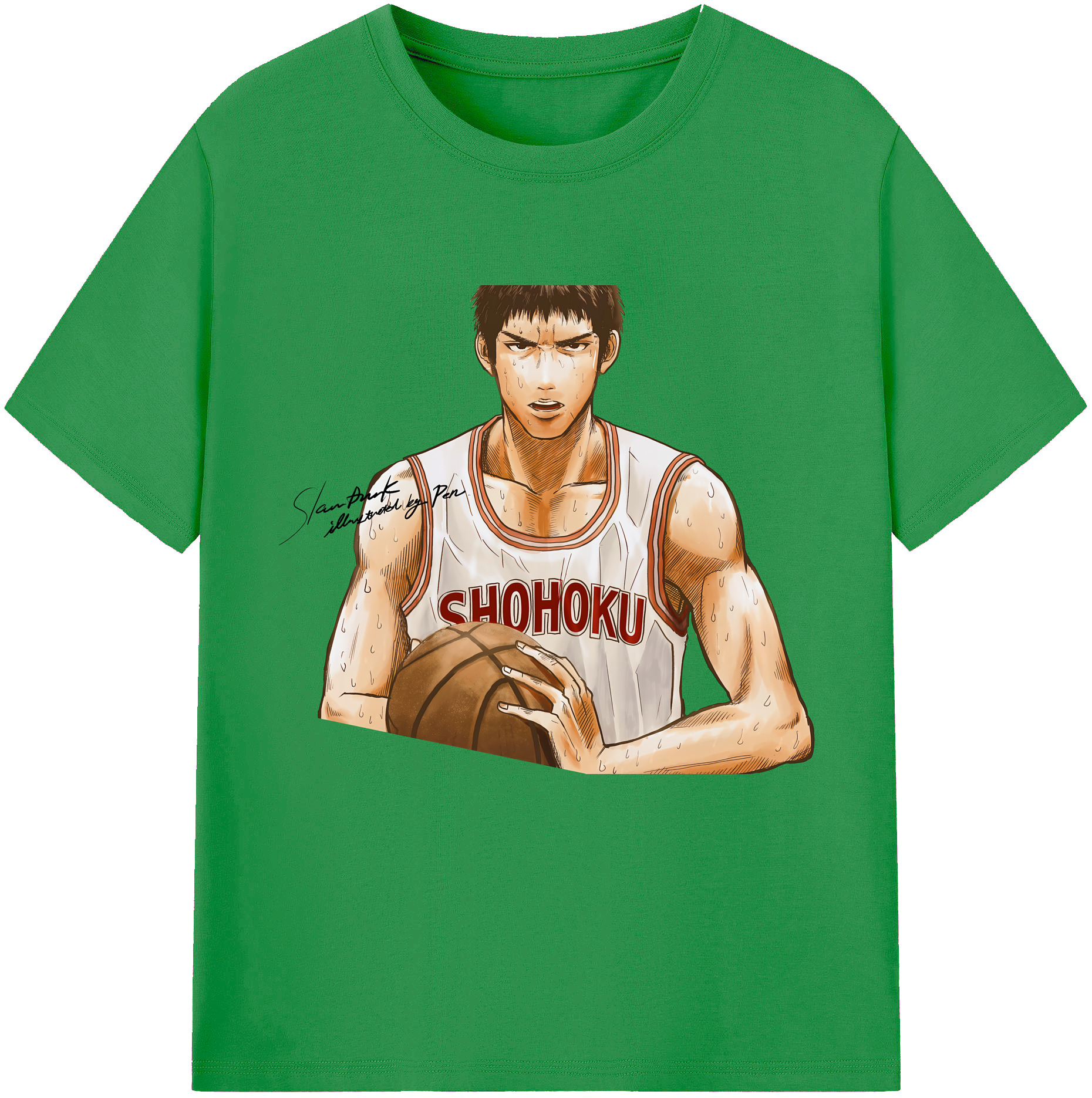 （画像用） SLAM DUNK／スラムダンク レディースカジュアルプリントTシャツ（綿100％）
