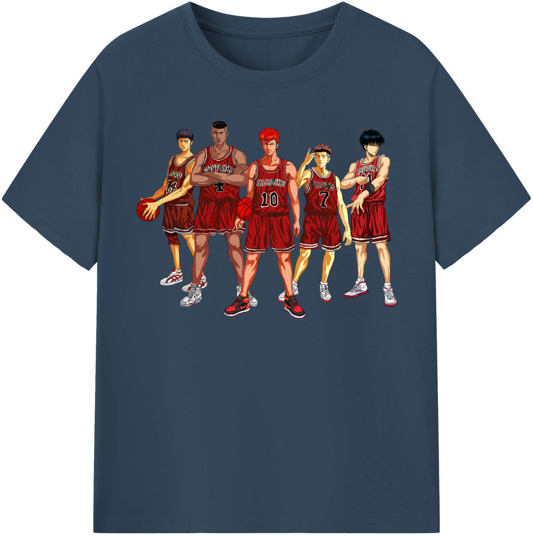 （画像用） SLAM DUNK／スラムダンク レディースカジュアルプリントTシャツ（綿100％）