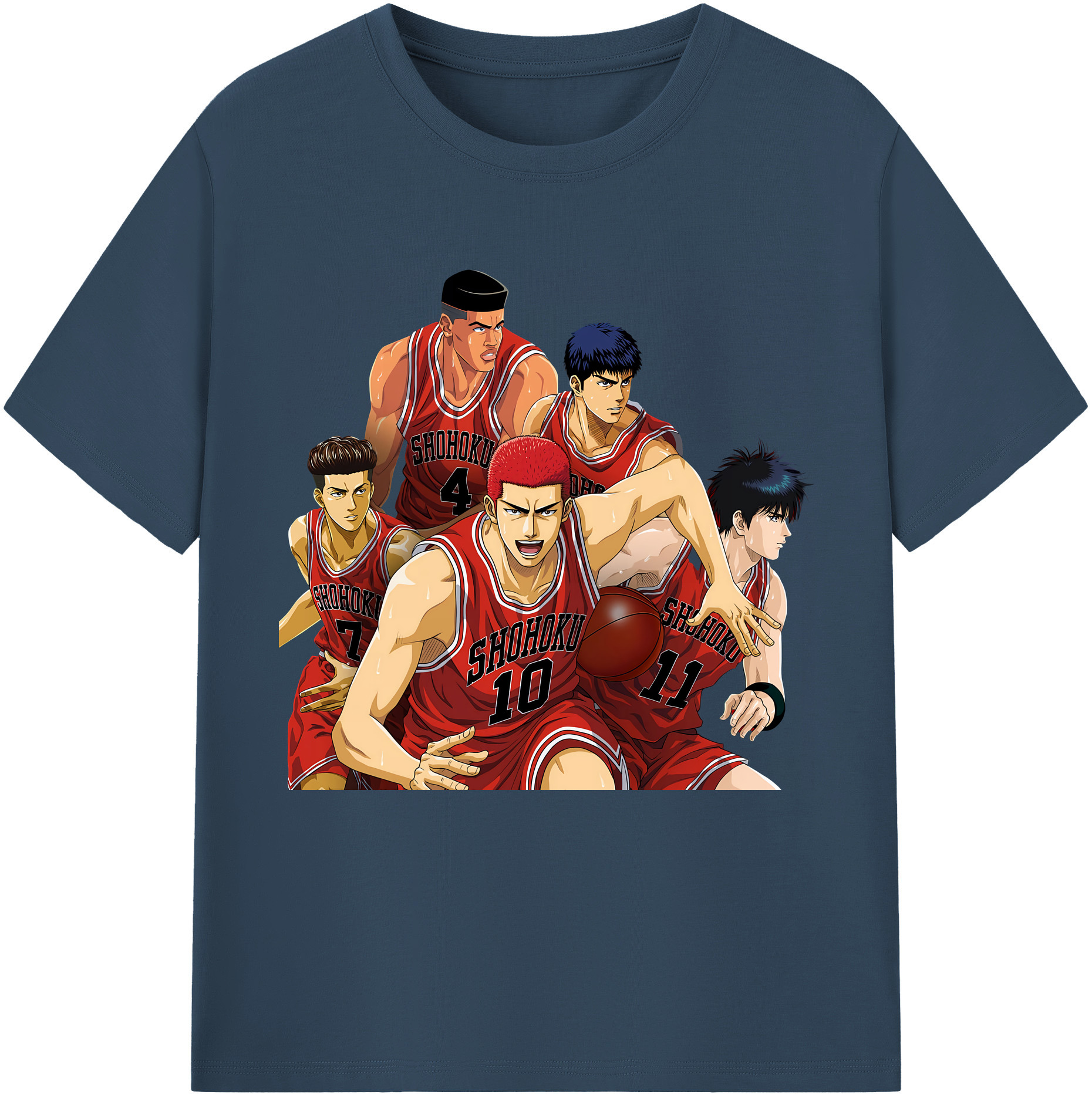 （画像用） SLAM DUNK／スラムダンク レディースカジュアルプリントTシャツ（綿100％）