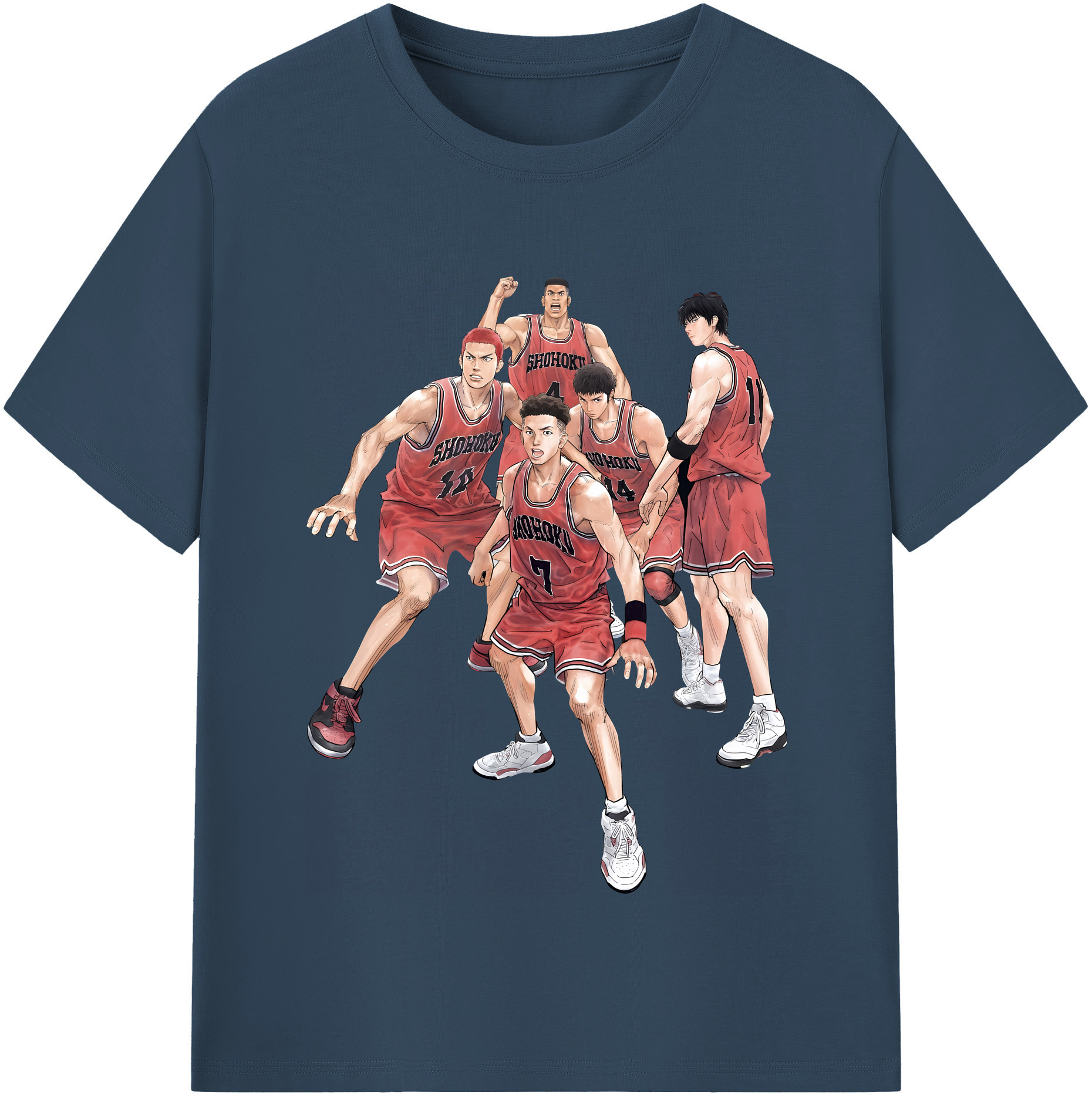 （画像用） SLAM DUNK／スラムダンク レディースカジュアルプリントTシャツ（綿100％）