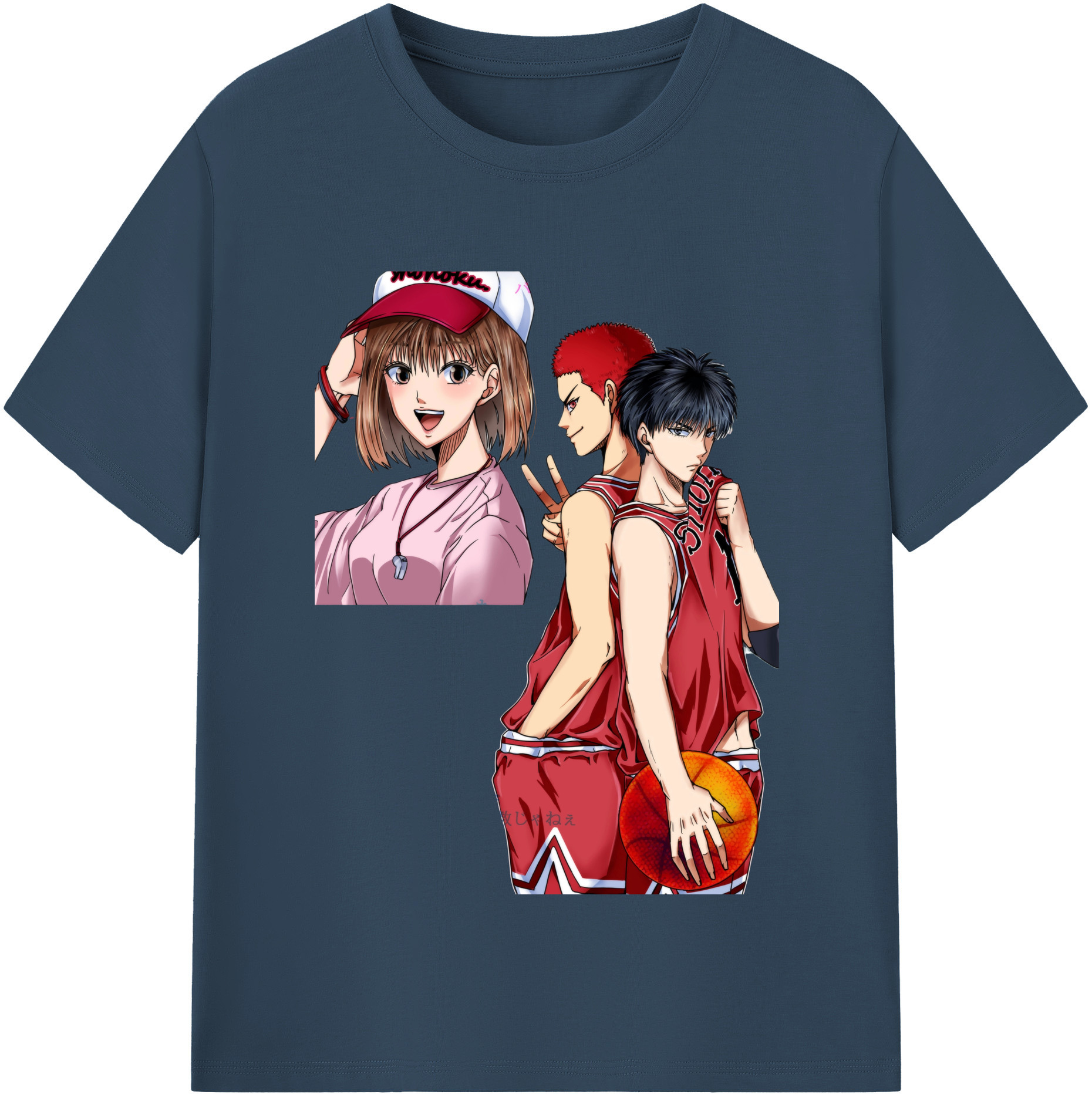 （画像用） SLAM DUNK／スラムダンク レディースカジュアルプリントTシャツ（綿100％）
