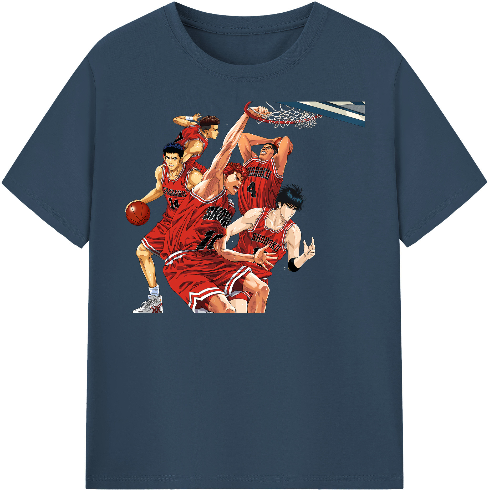 （画像用） SLAM DUNK／スラムダンク レディースカジュアルプリントTシャツ（綿100％）
