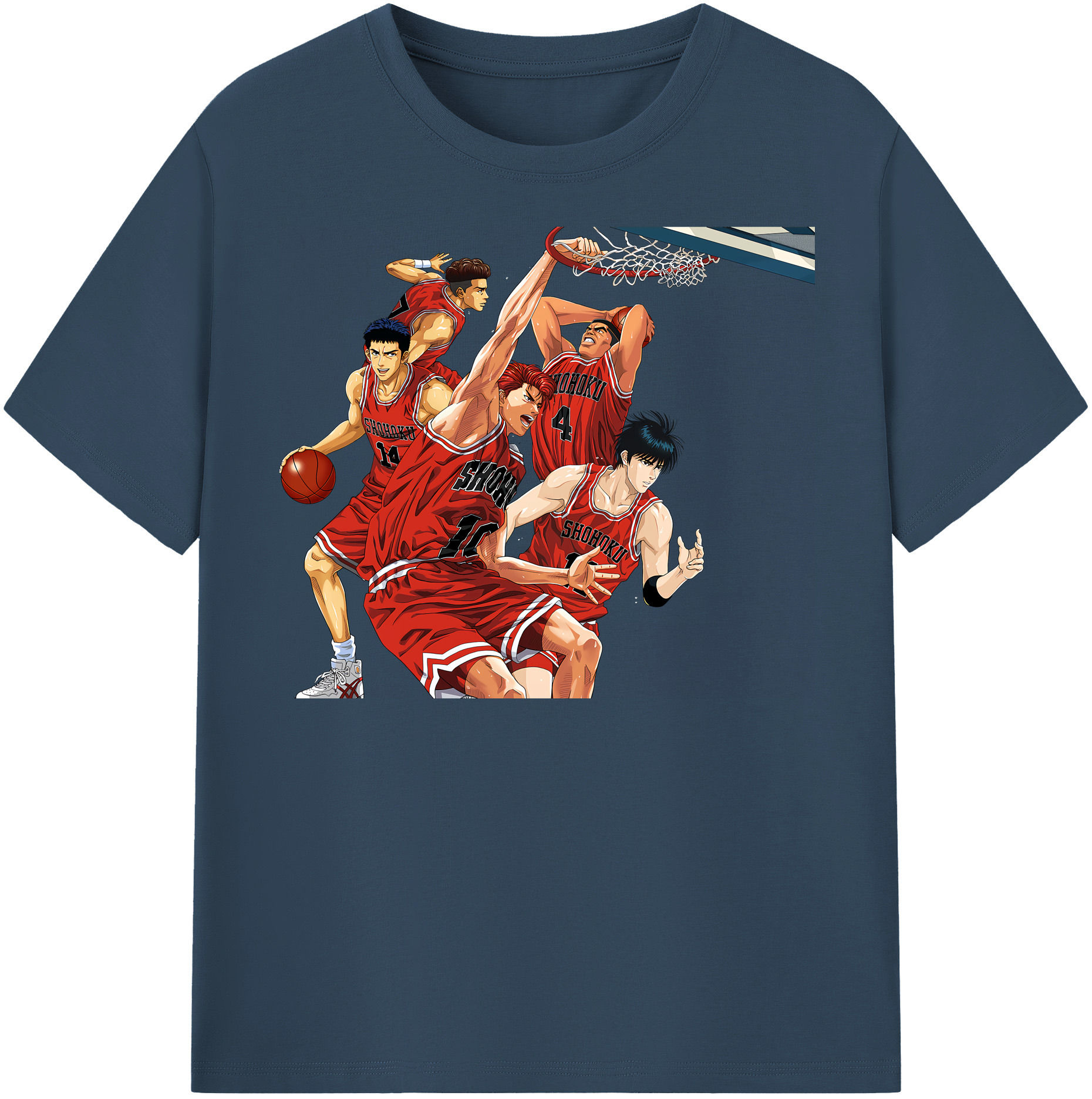 （画像用） SLAM DUNK／スラムダンク レディースカジュアルプリントTシャツ（綿100％）