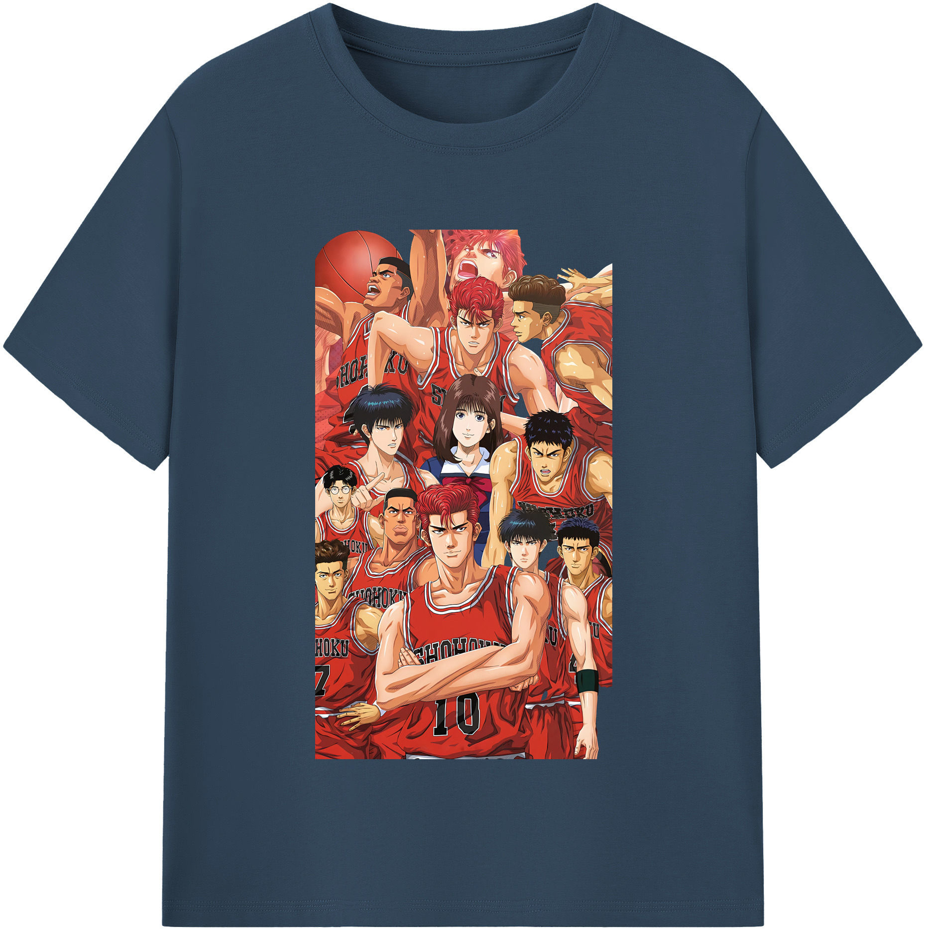 （画像用） SLAM DUNK／スラムダンク レディースカジュアルプリントTシャツ（綿100％）