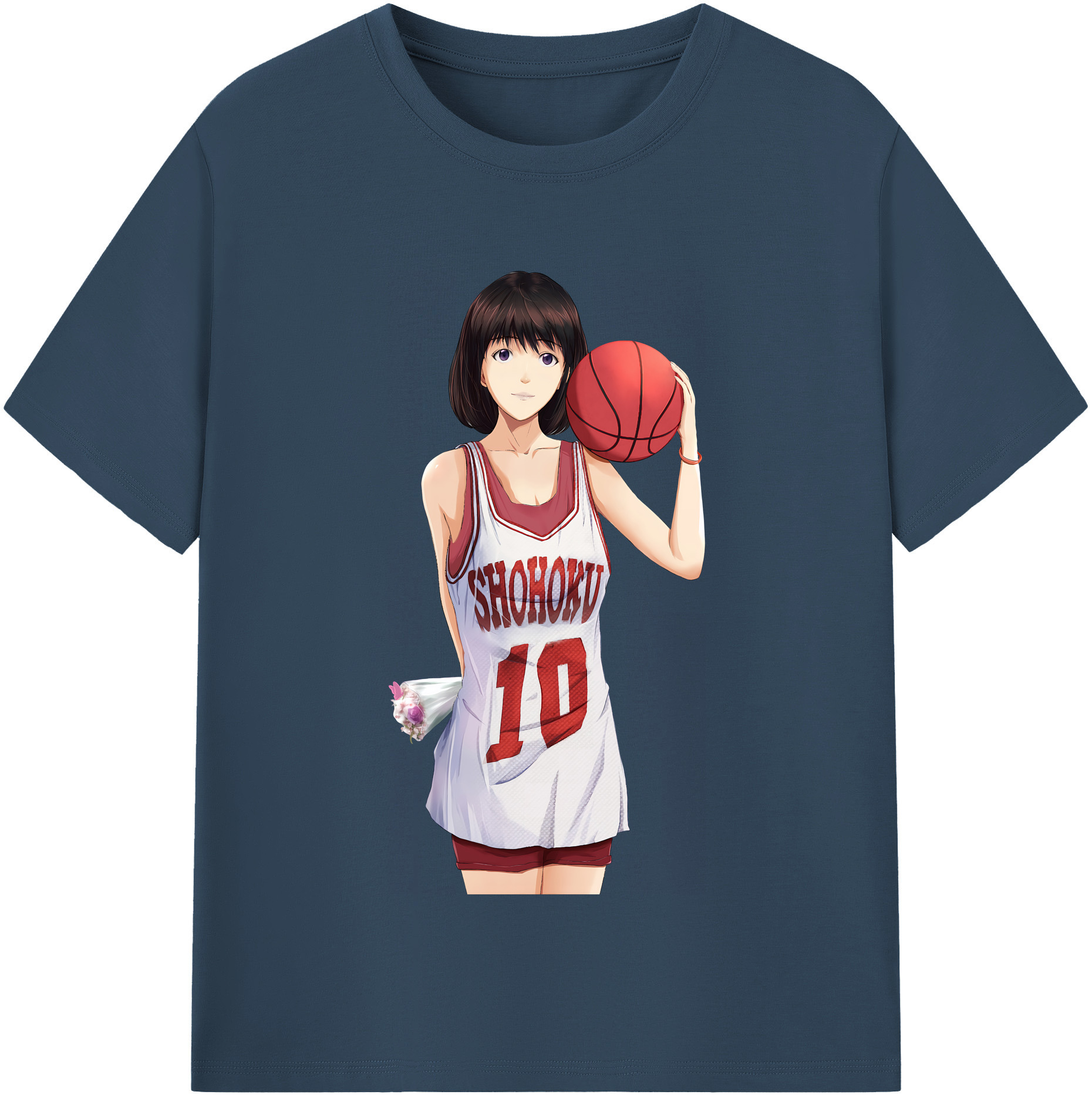 （画像用） SLAM DUNK／スラムダンク レディースカジュアルプリントTシャツ（綿100％）