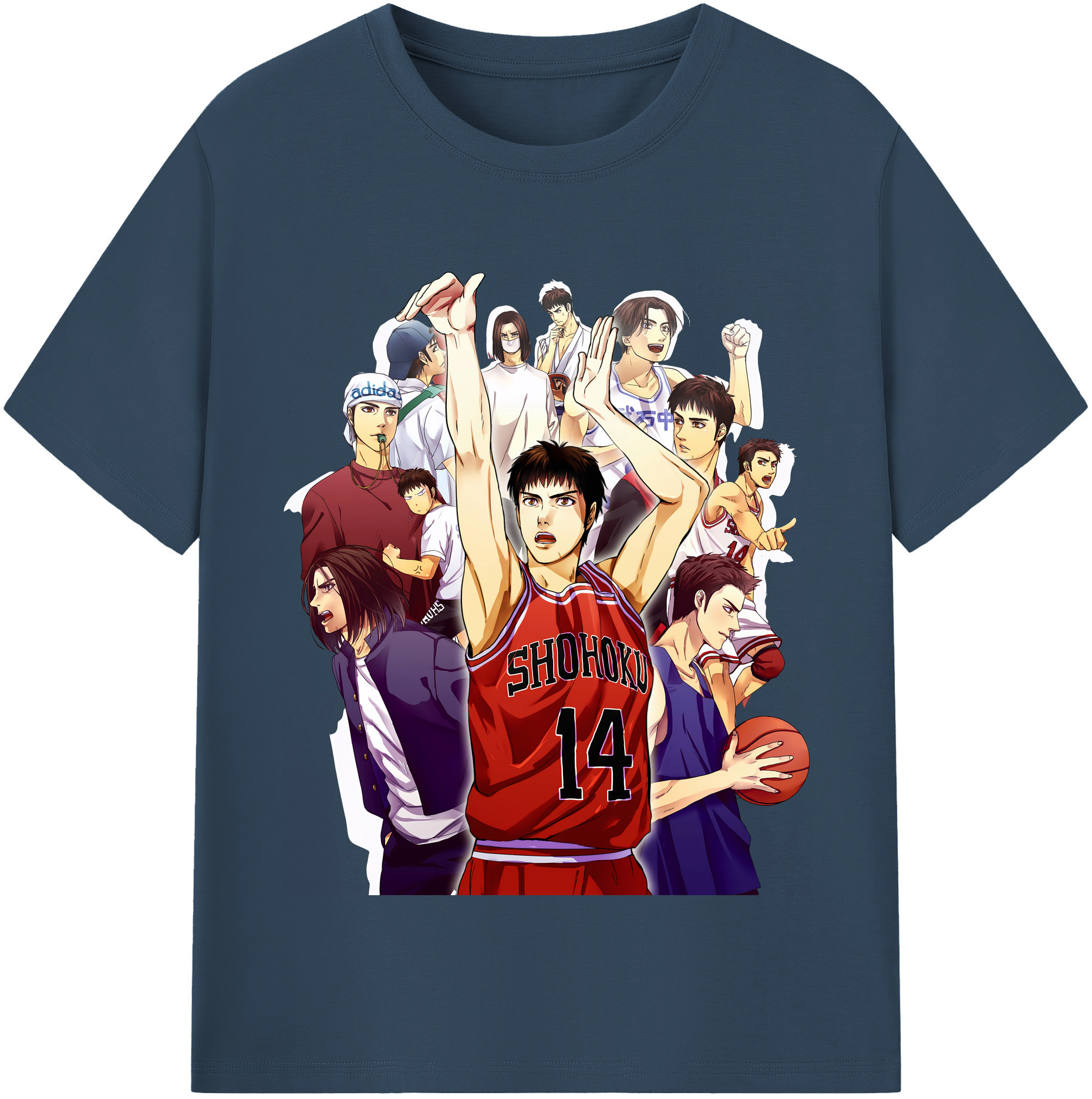（画像用） SLAM DUNK／スラムダンク レディースカジュアルプリントTシャツ（綿100％）