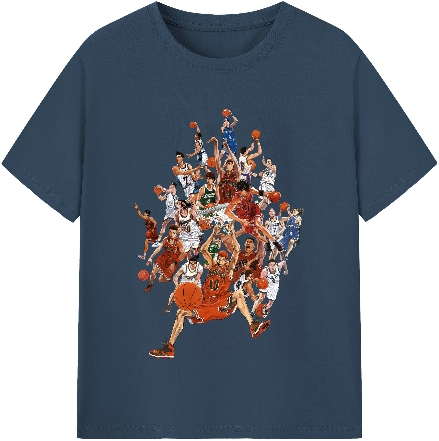 （画像用） SLAM DUNK／スラムダンク レディースカジュアルプリントTシャツ（綿100％）