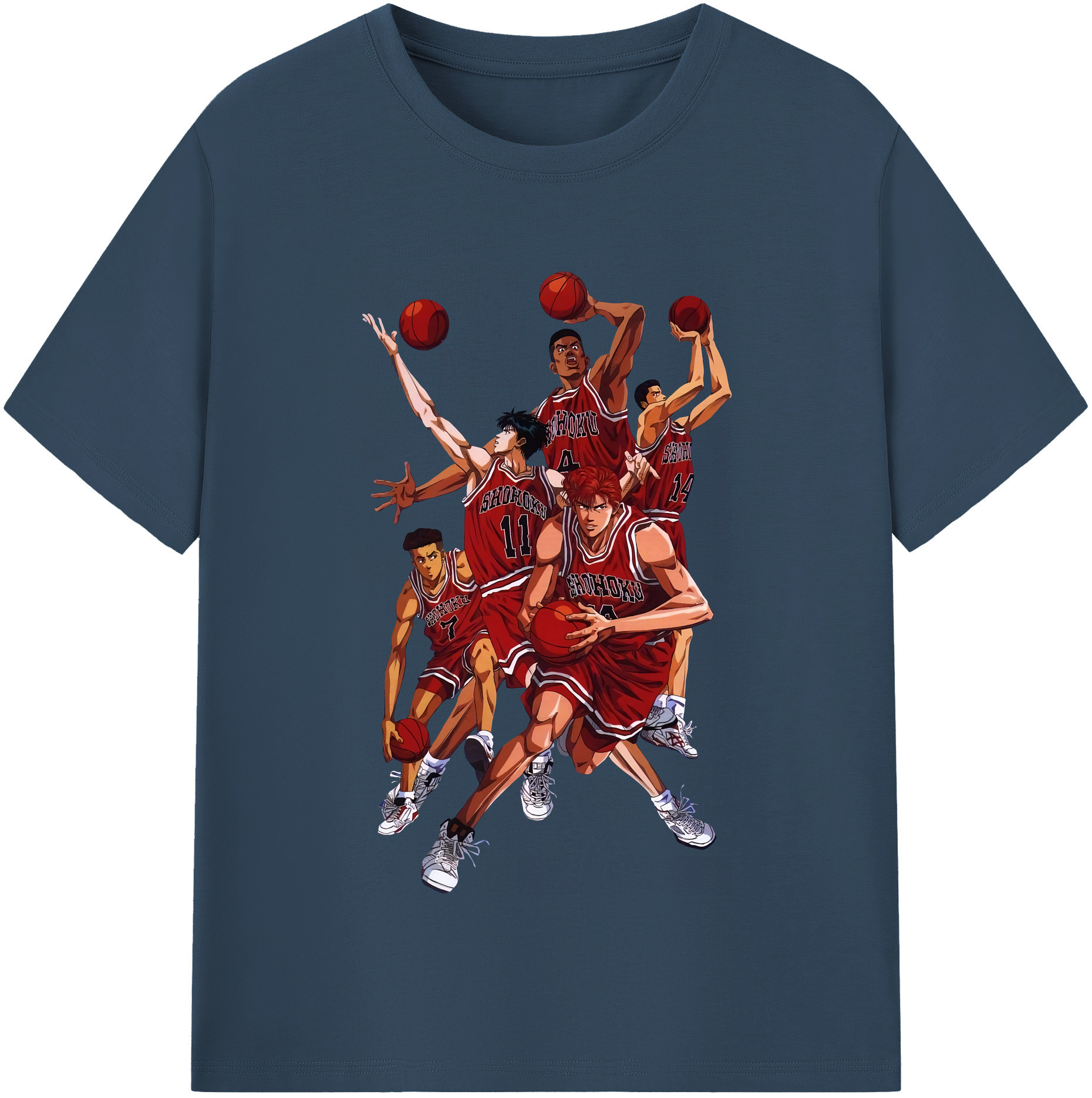 （画像用） SLAM DUNK／スラムダンク レディースカジュアルプリントTシャツ（綿100％）