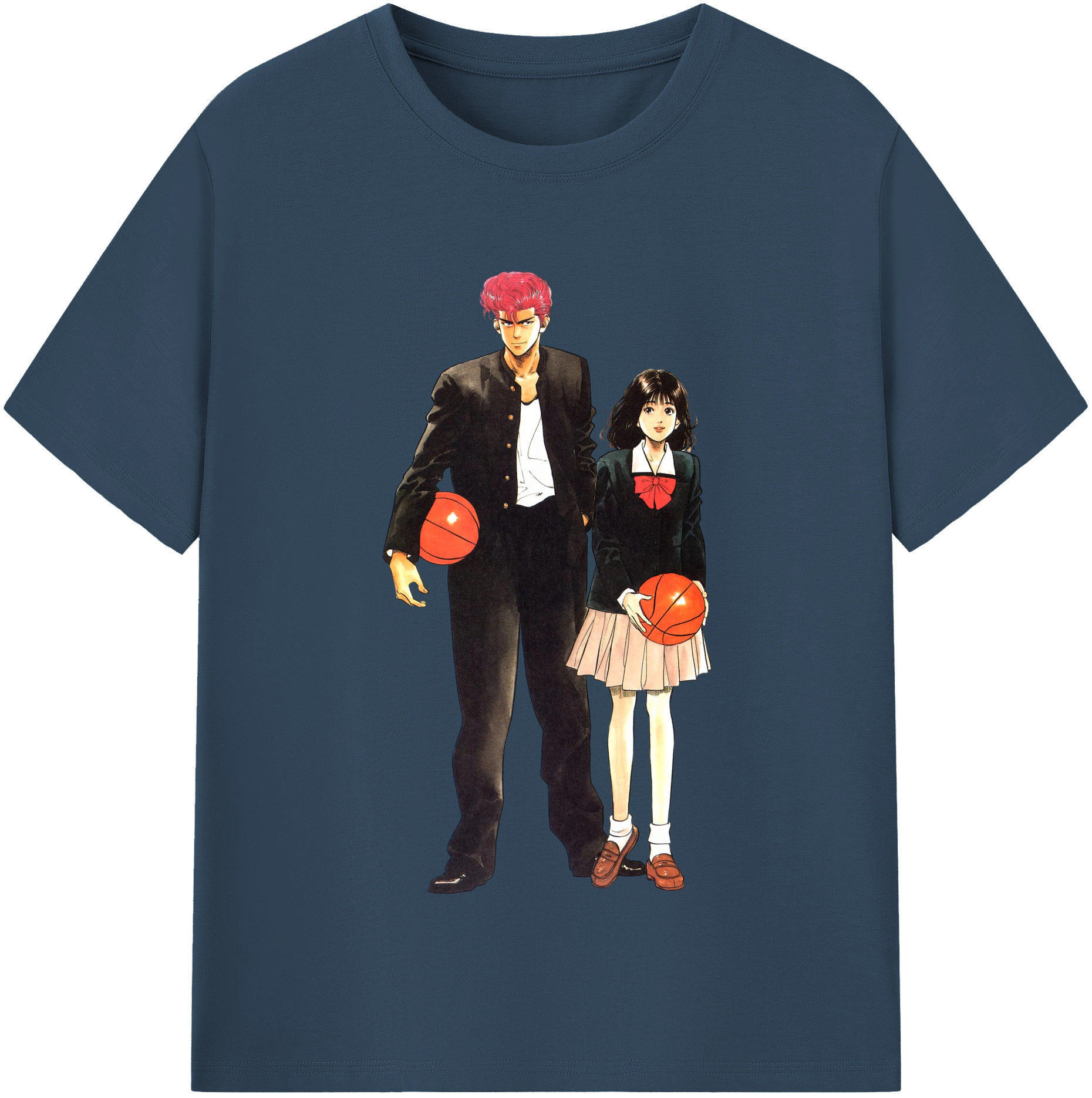（画像用） SLAM DUNK／スラムダンク レディースカジュアルプリントTシャツ（綿100％）