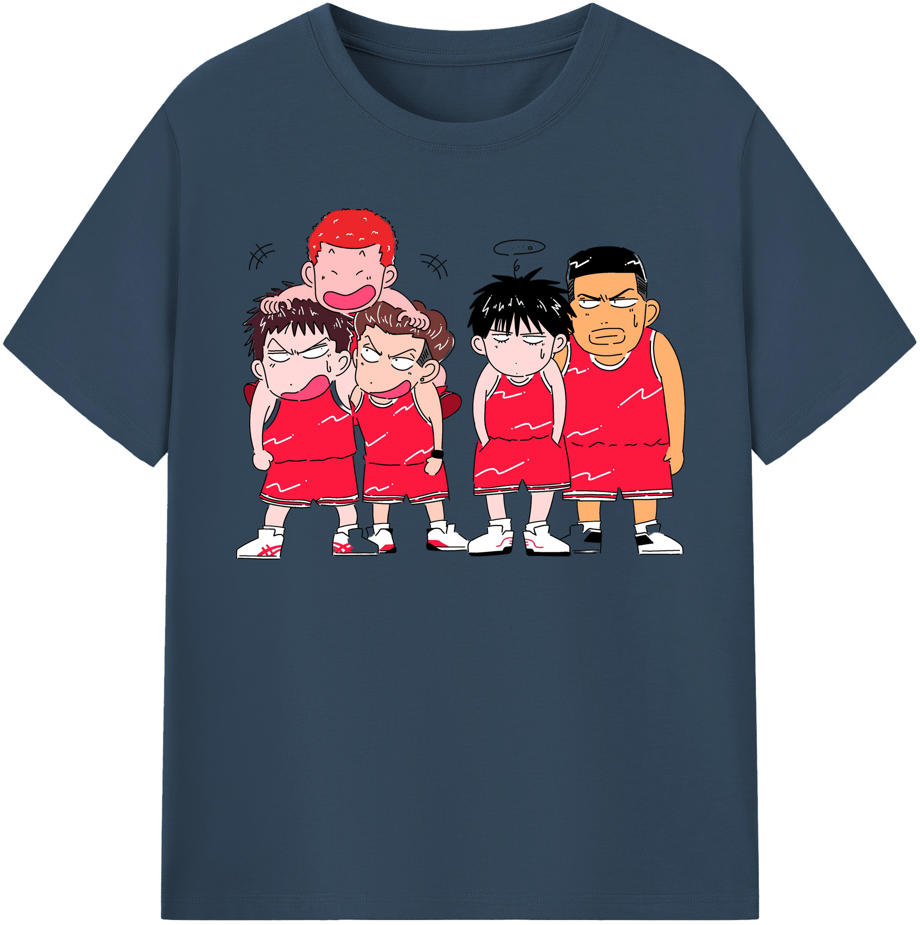 （画像用） SLAM DUNK／スラムダンク レディースカジュアルプリントTシャツ（綿100％）