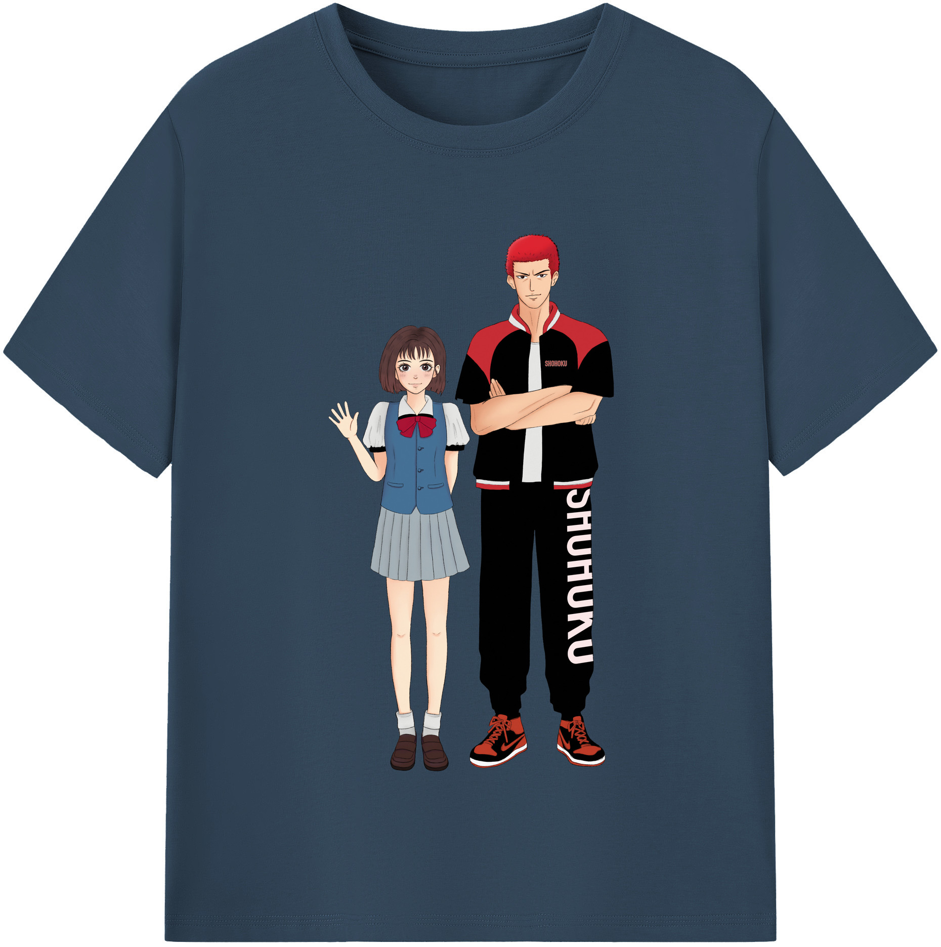 （画像用） SLAM DUNK／スラムダンク レディースカジュアルプリントTシャツ（綿100％）