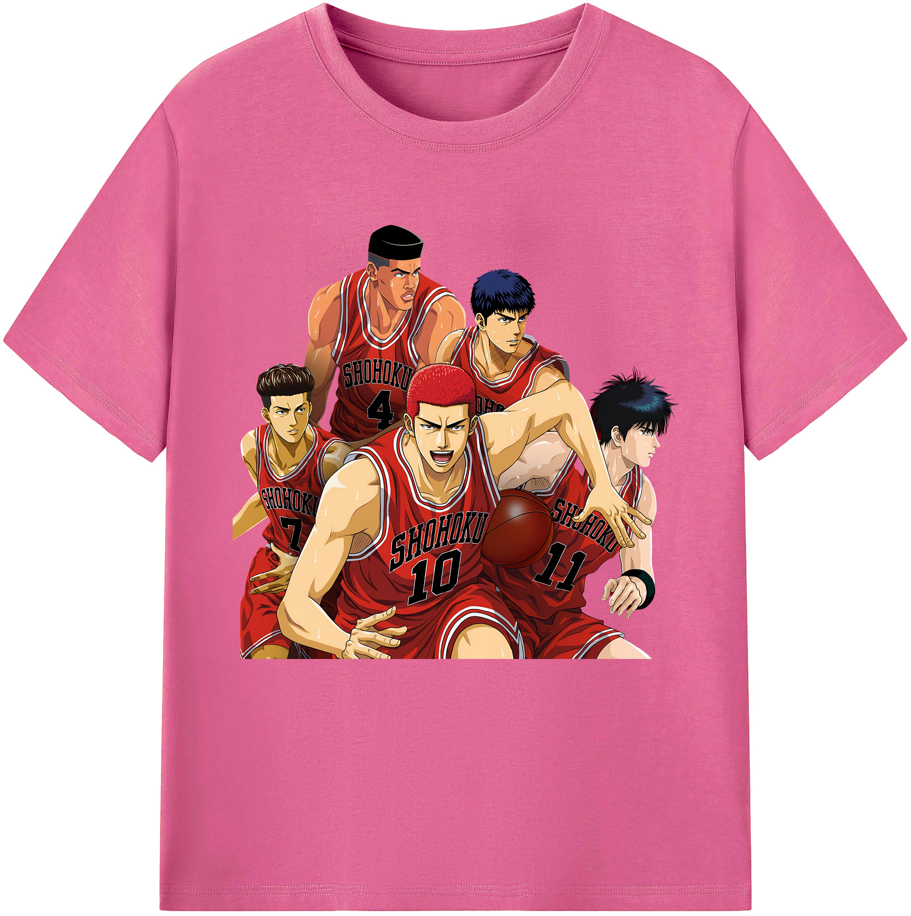 （画像用） SLAM DUNK／スラムダンク レディースカジュアルプリントTシャツ（綿100％）