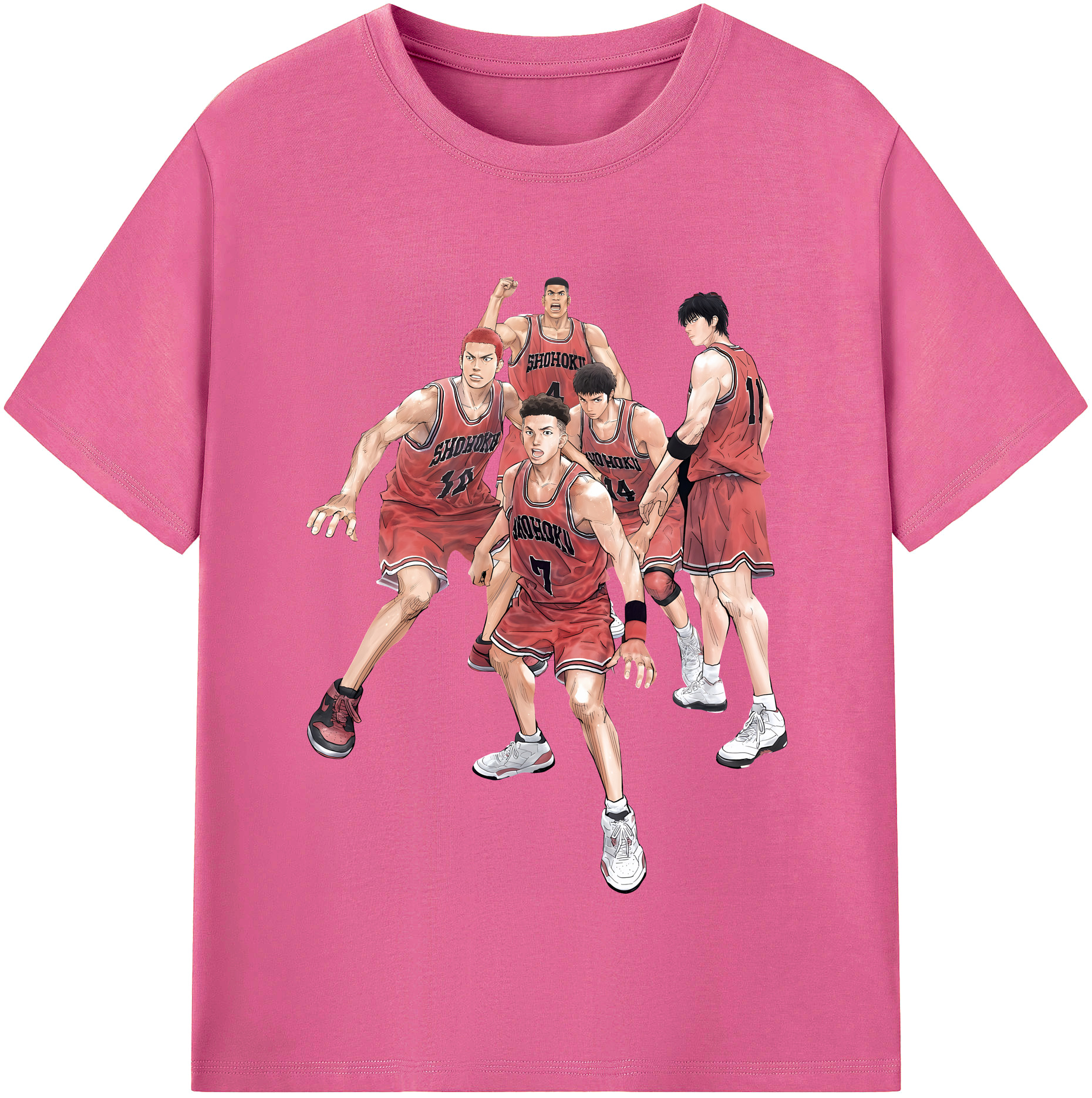 （画像用） SLAM DUNK／スラムダンク レディースカジュアルプリントTシャツ（綿100％）