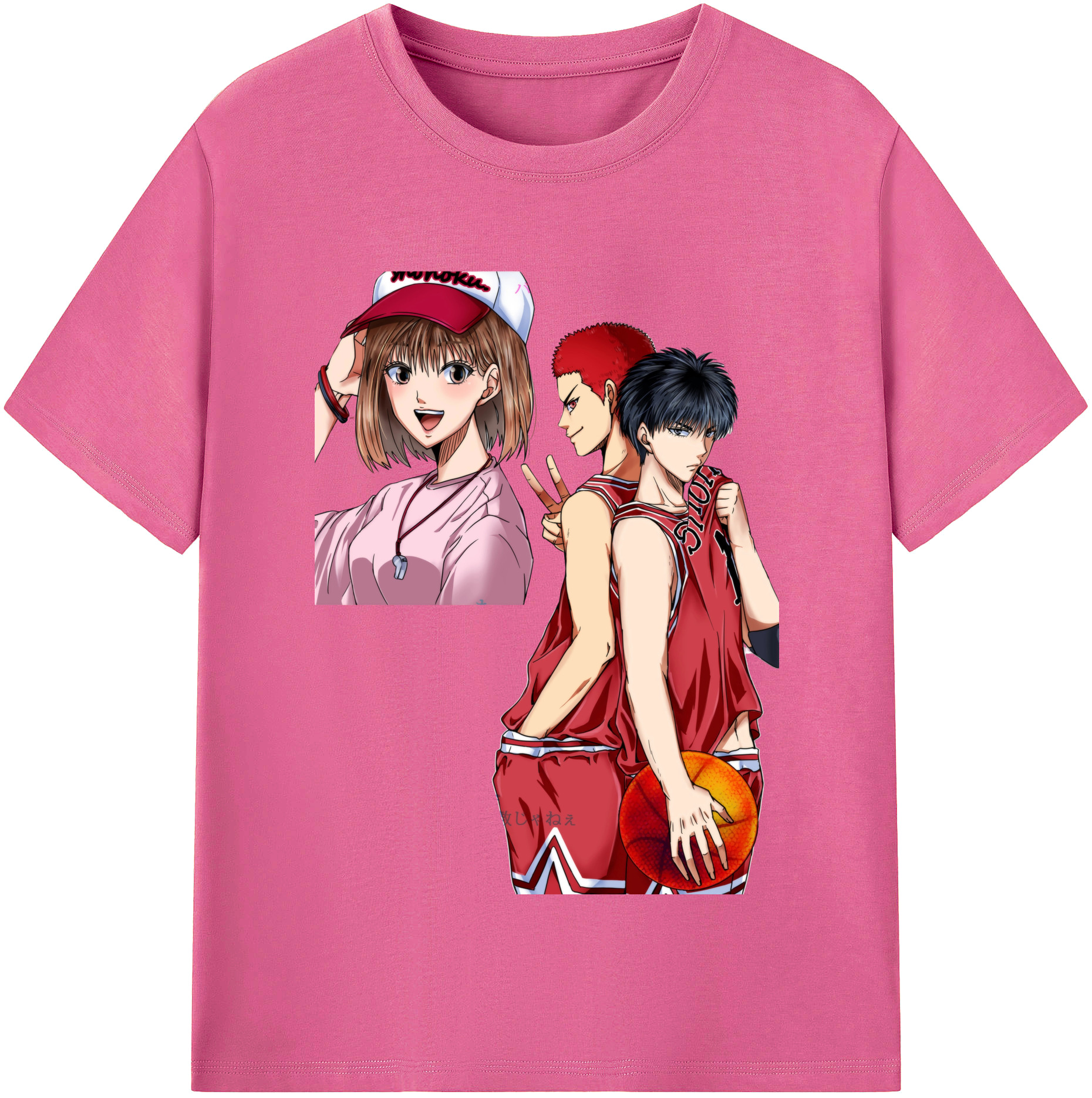 （画像用） SLAM DUNK／スラムダンク レディースカジュアルプリントTシャツ（綿100％）