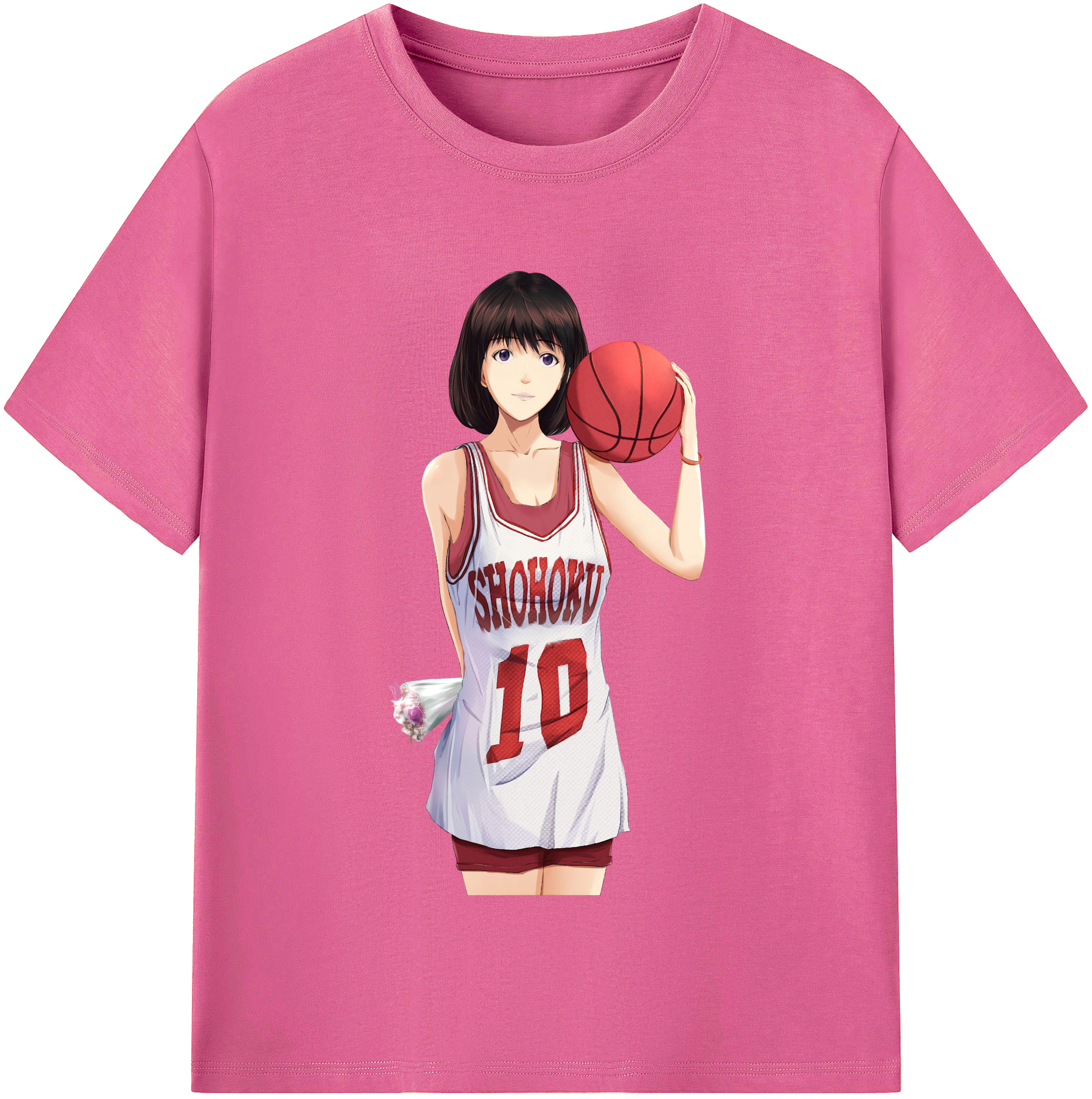 （画像用） SLAM DUNK／スラムダンク レディースカジュアルプリントTシャツ（綿100％）