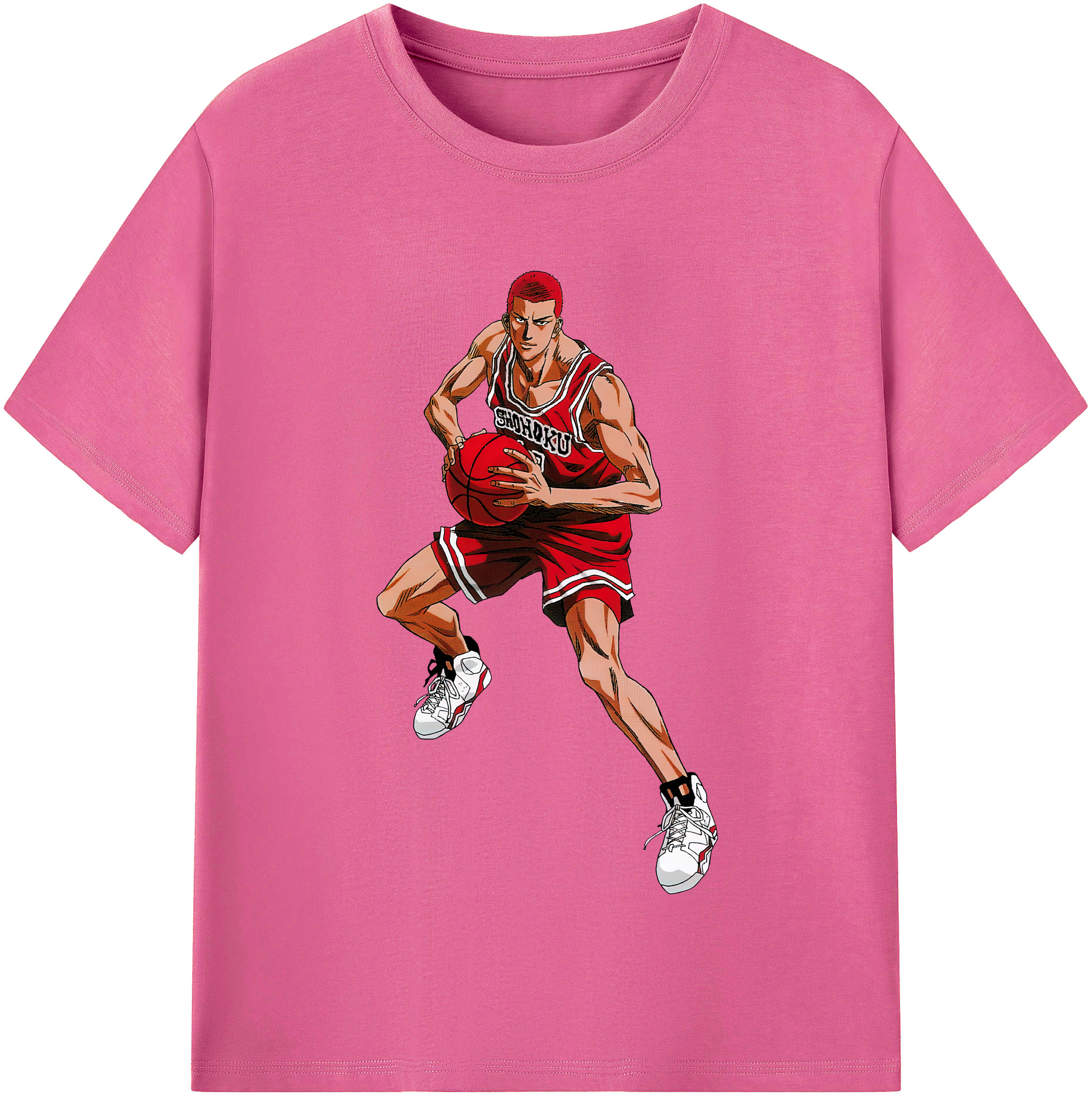 （画像用） SLAM DUNK／スラムダンク レディースカジュアルプリントTシャツ（綿100％）