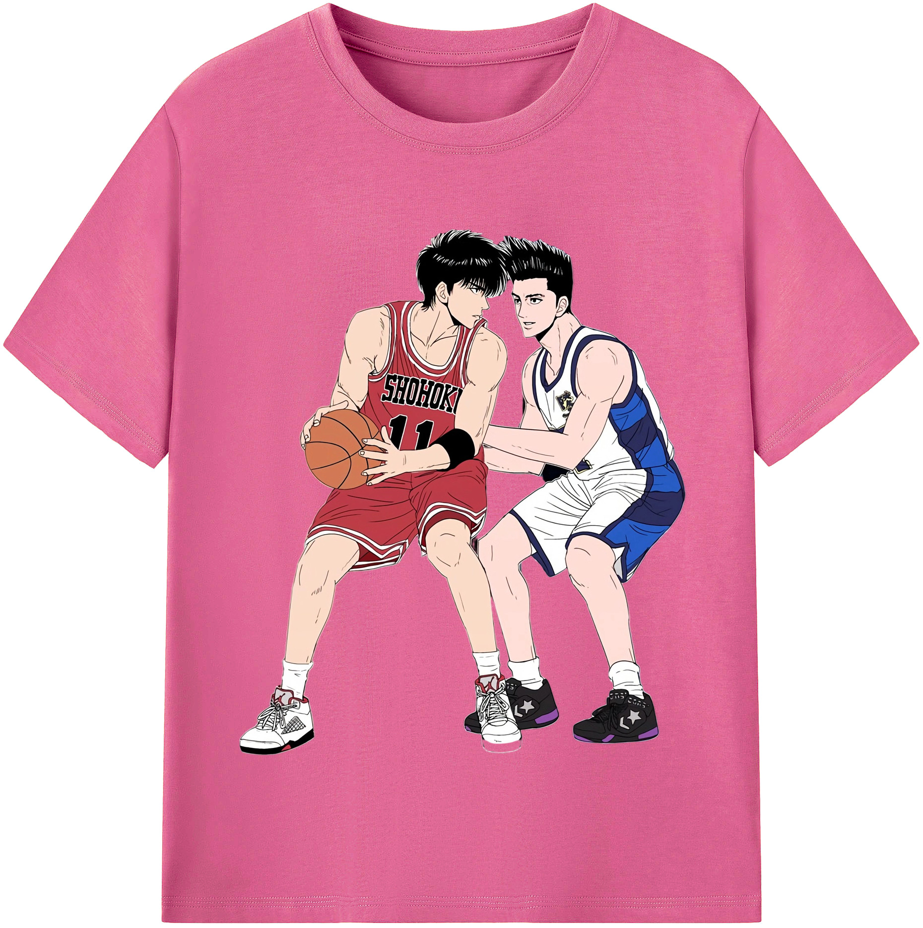 （画像用） SLAM DUNK／スラムダンク レディースカジュアルプリントTシャツ（綿100％）