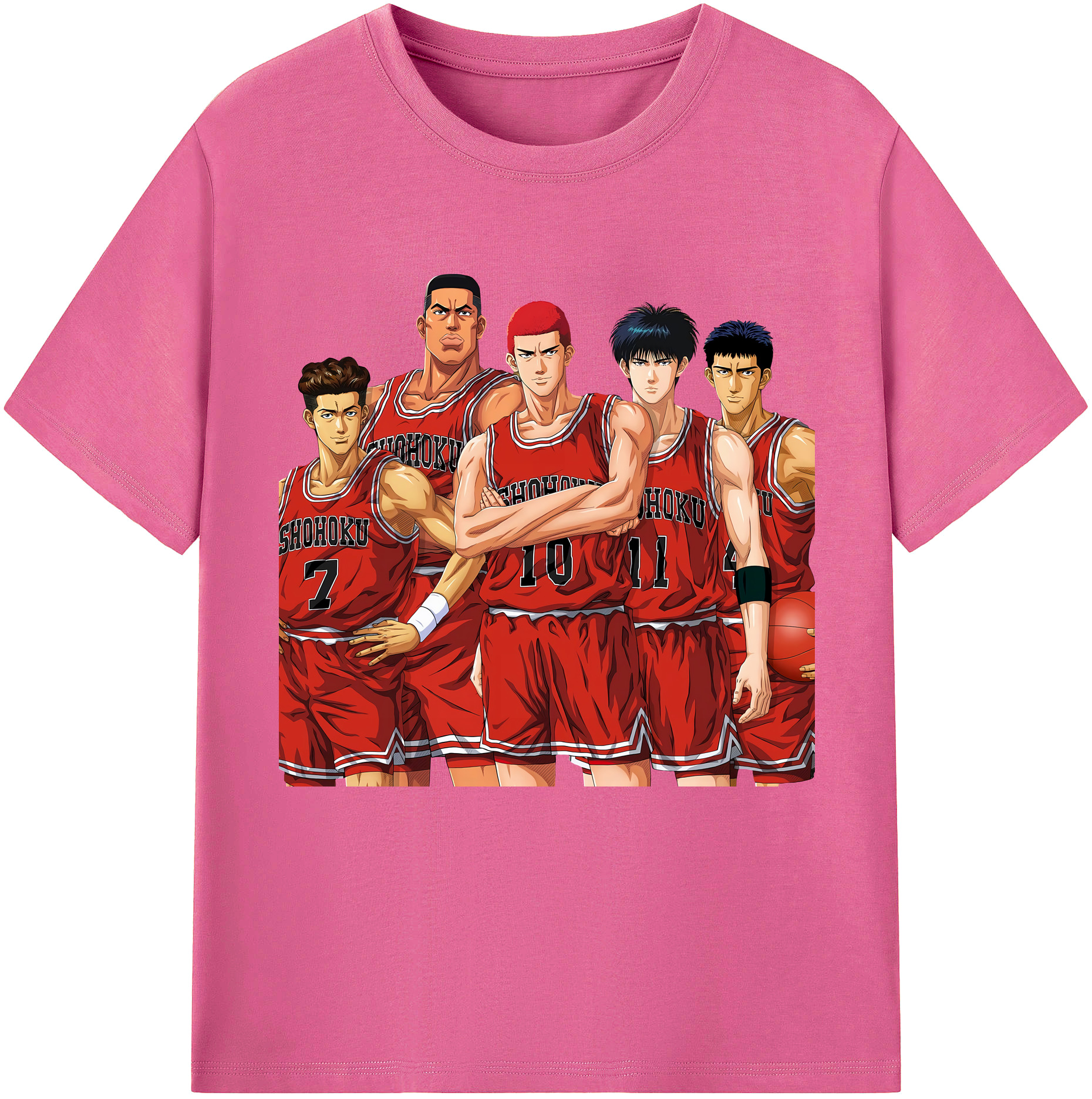 （画像用） SLAM DUNK／スラムダンク レディースカジュアルプリントTシャツ（綿100％）