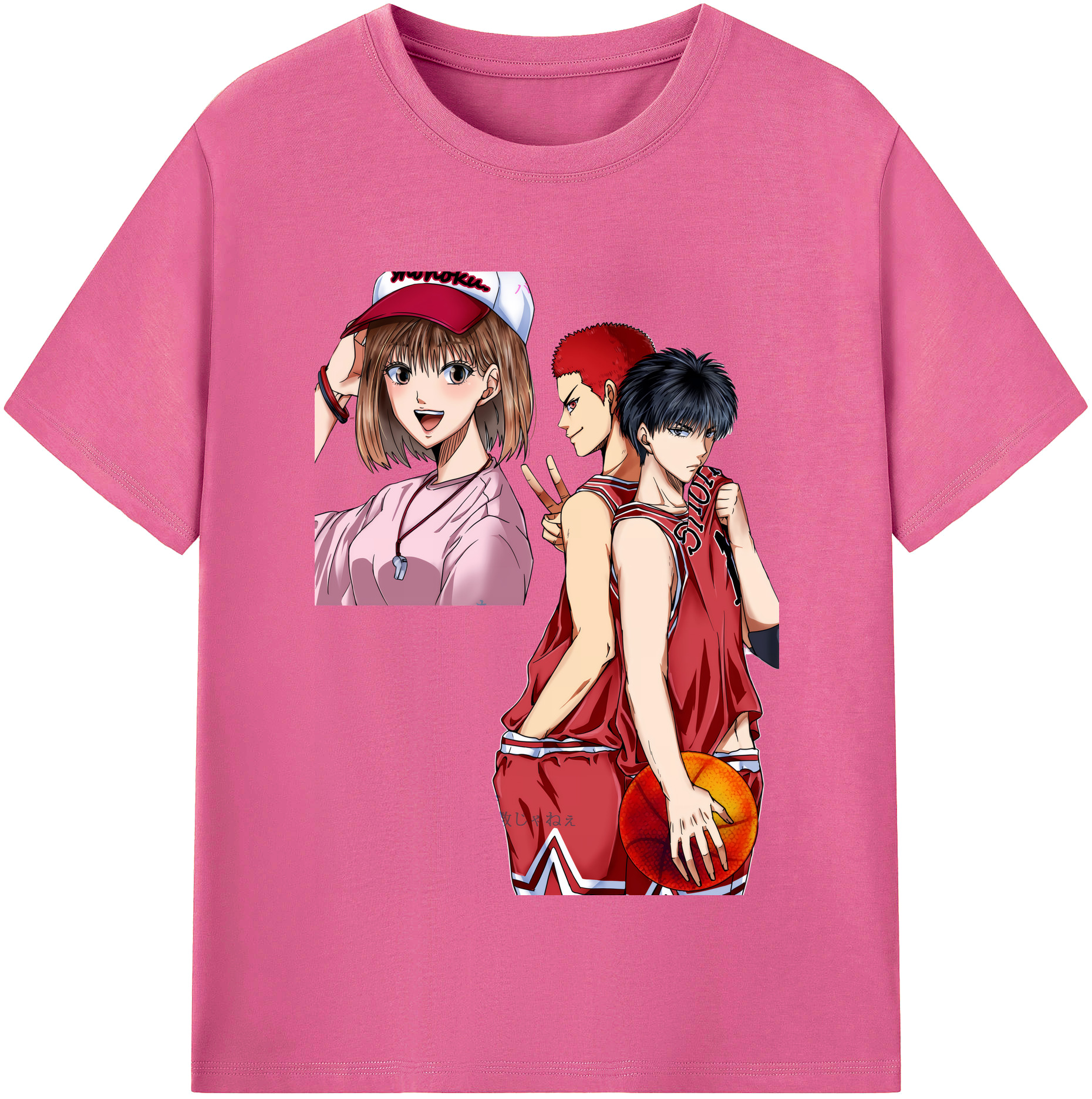 （画像用） SLAM DUNK／スラムダンク レディースカジュアルプリントTシャツ（綿100％）