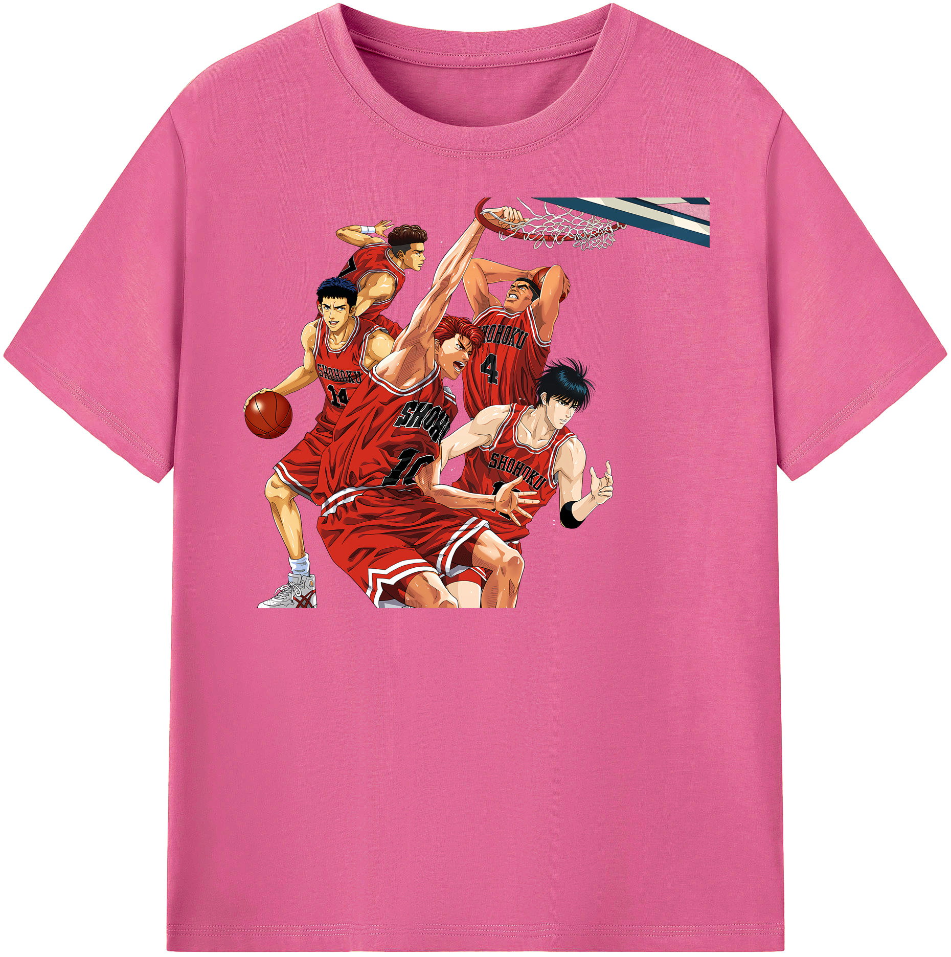 （画像用） SLAM DUNK／スラムダンク レディースカジュアルプリントTシャツ（綿100％）
