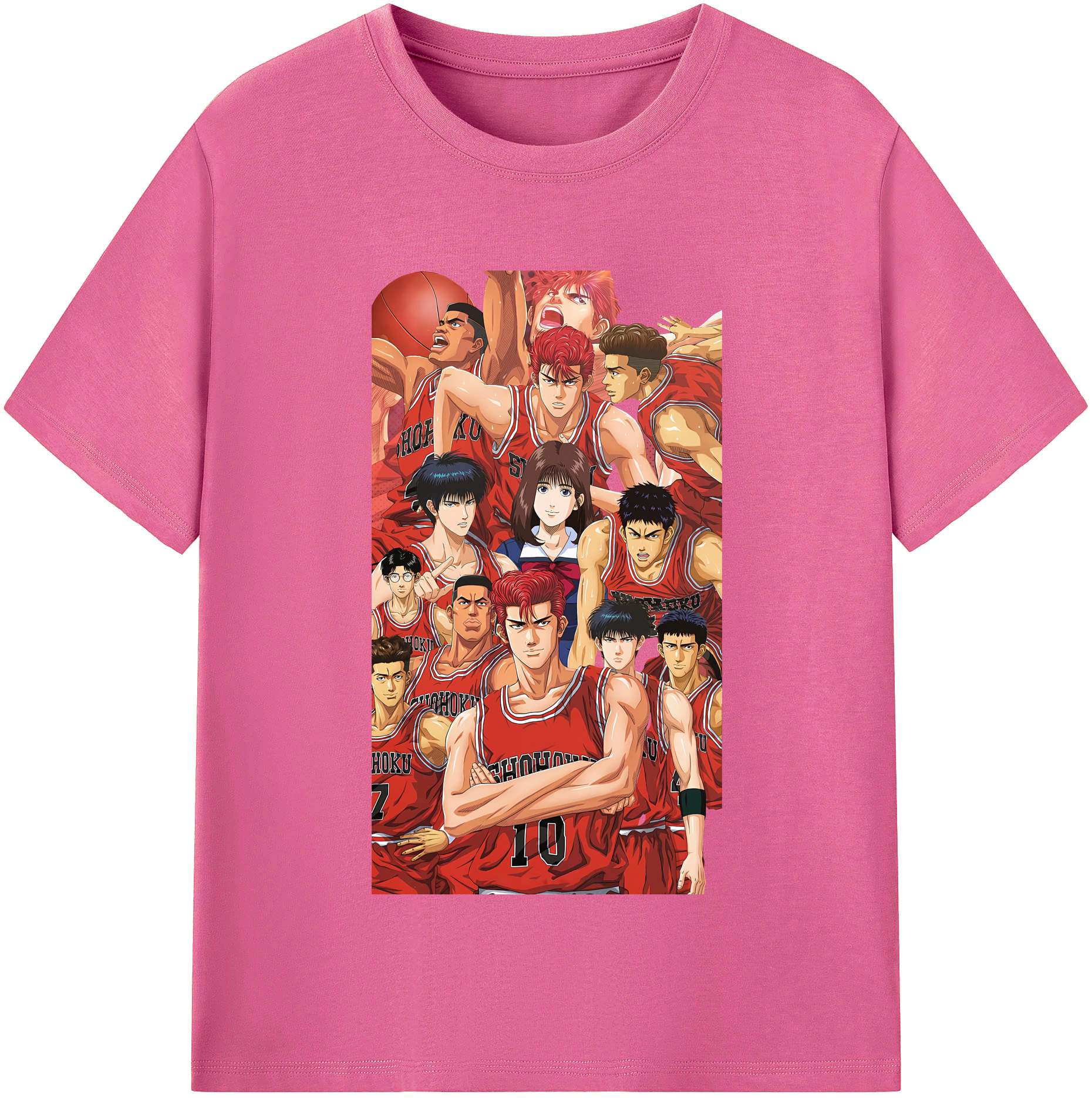 （画像用） SLAM DUNK／スラムダンク レディースカジュアルプリントTシャツ（綿100％）