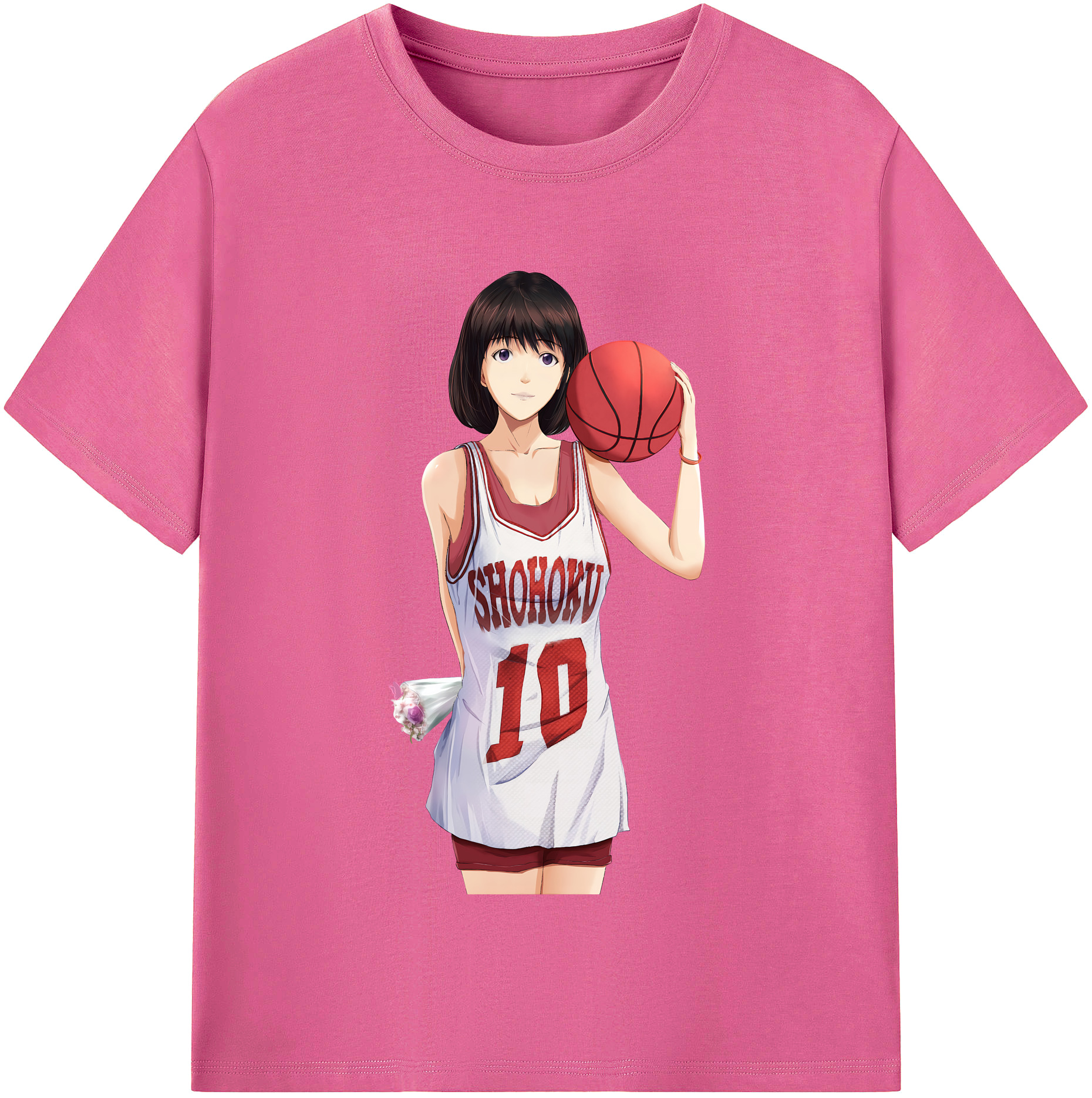 （画像用） SLAM DUNK／スラムダンク レディースカジュアルプリントTシャツ（綿100％）