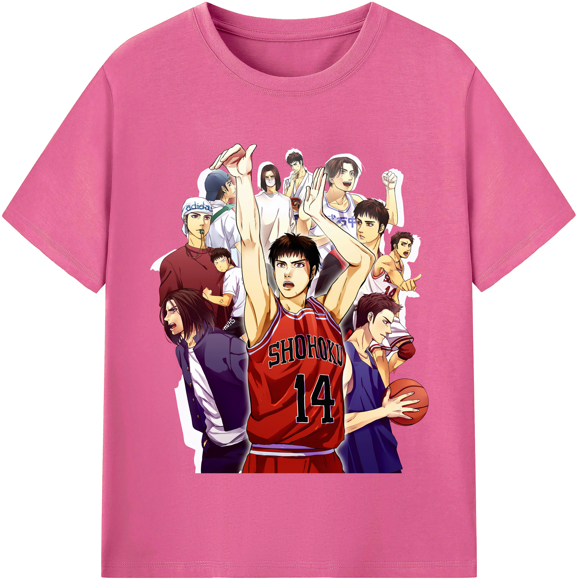 （画像用） SLAM DUNK／スラムダンク レディースカジュアルプリントTシャツ（綿100％）