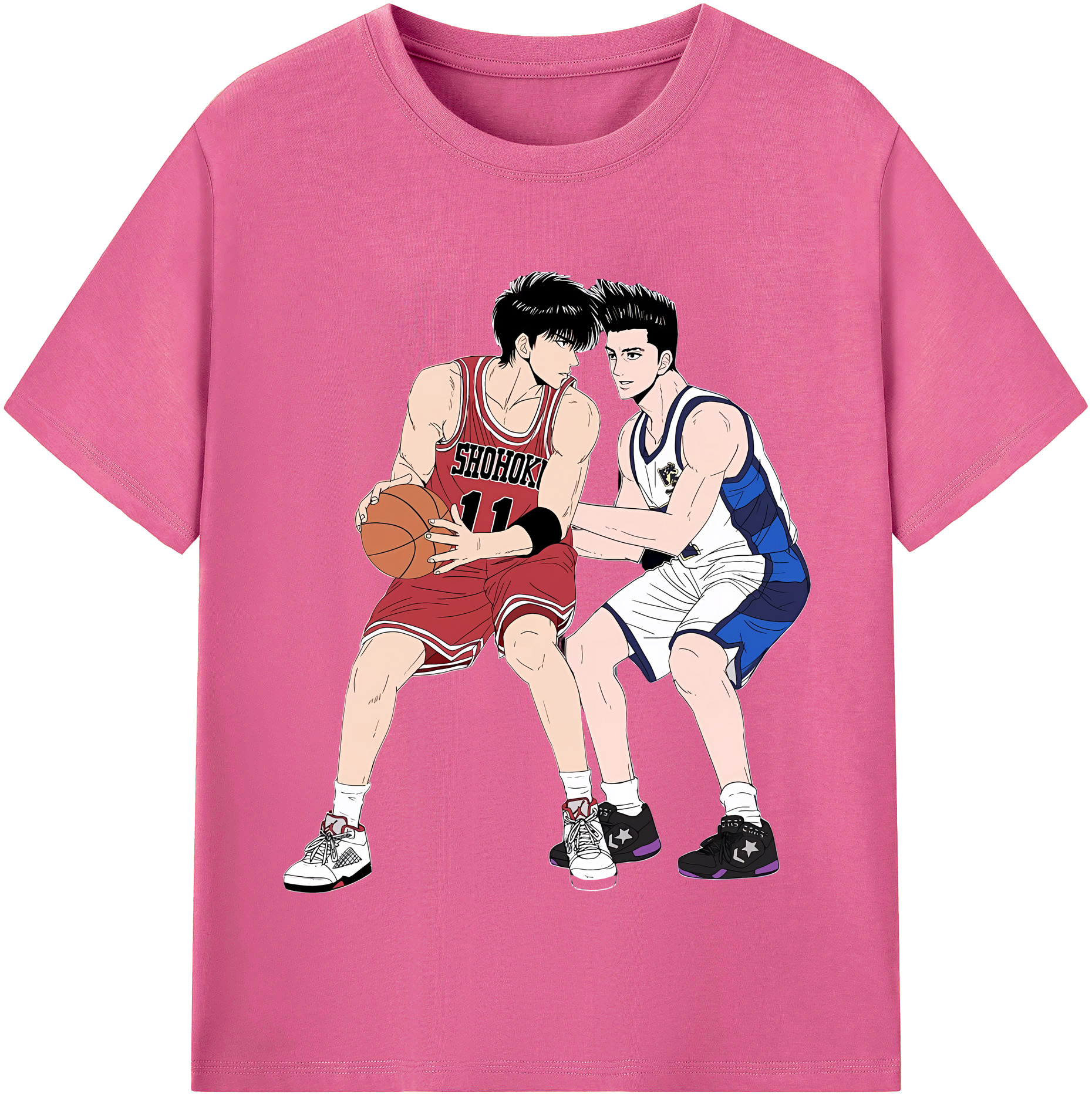 （画像用） SLAM DUNK／スラムダンク レディースカジュアルプリントTシャツ（綿100％）