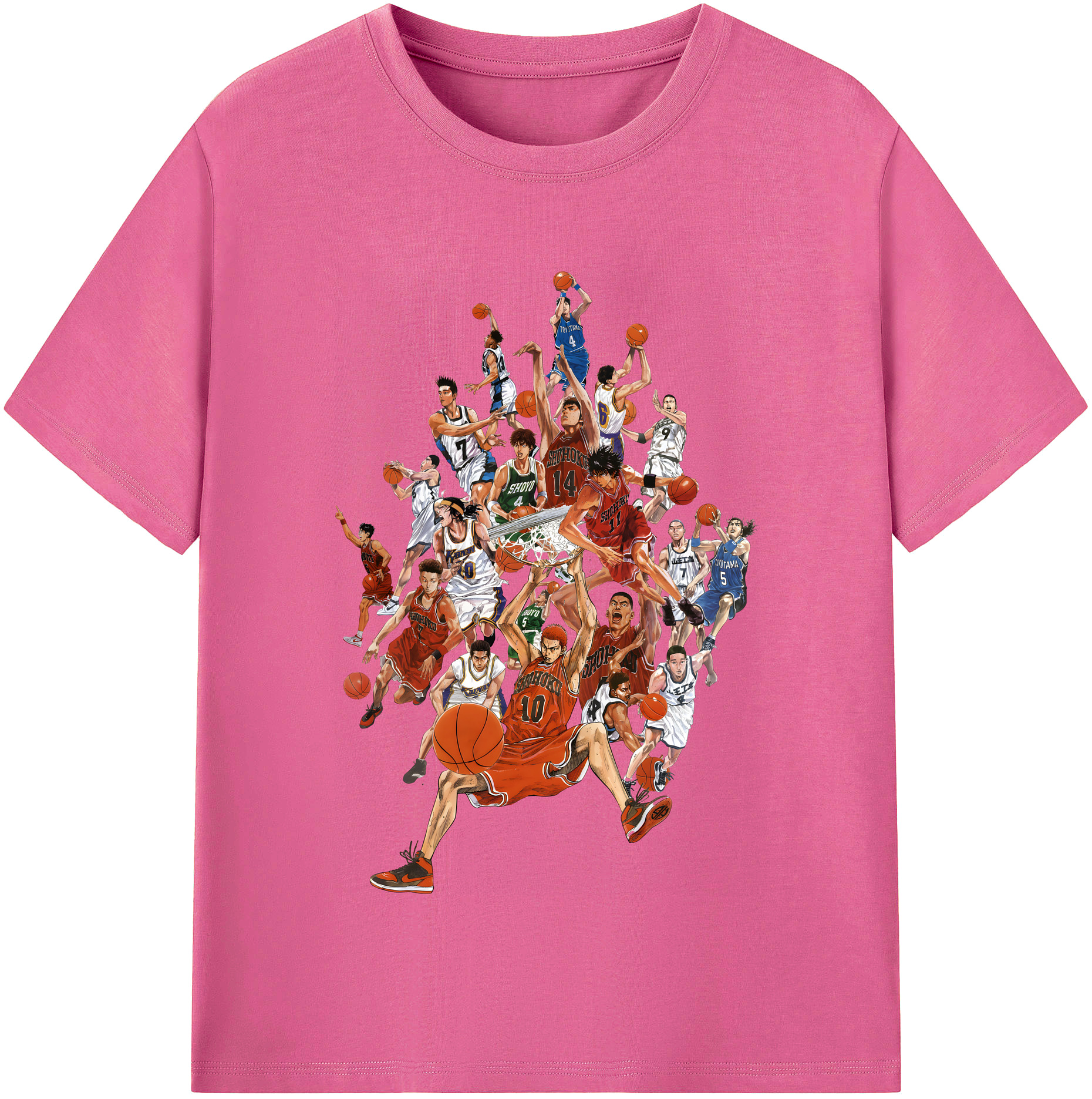 （画像用） SLAM DUNK／スラムダンク レディースカジュアルプリントTシャツ（綿100％）
