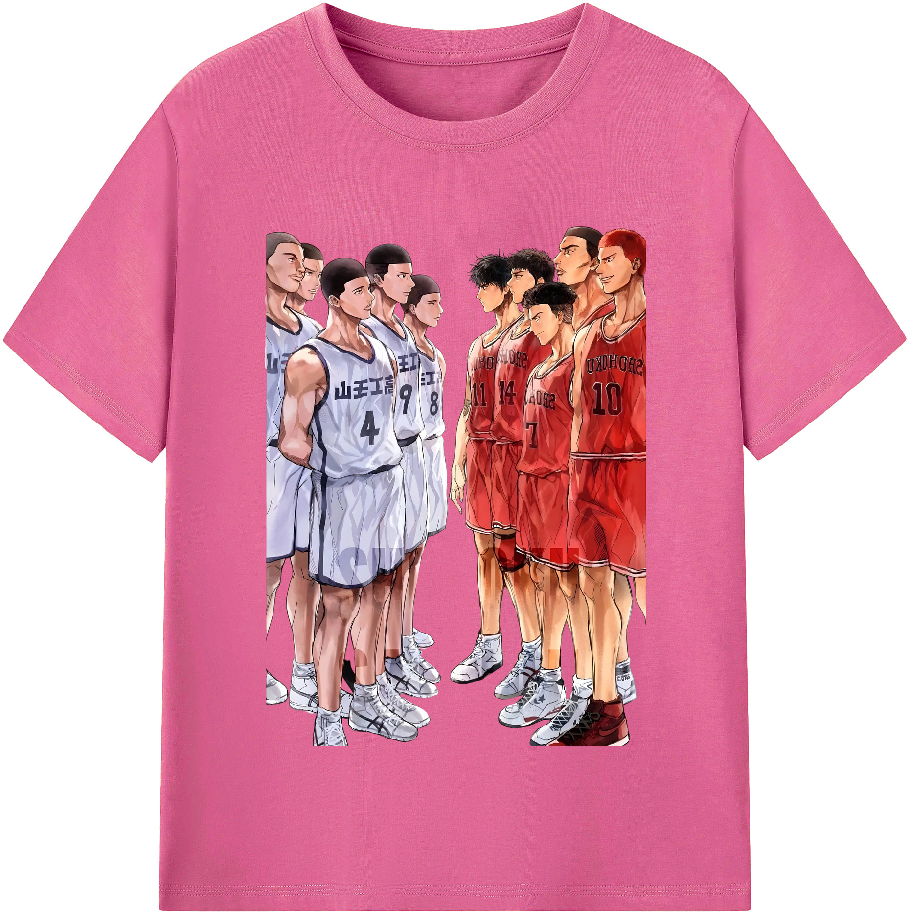（画像用） SLAM DUNK／スラムダンク レディースカジュアルプリントTシャツ（綿100％）