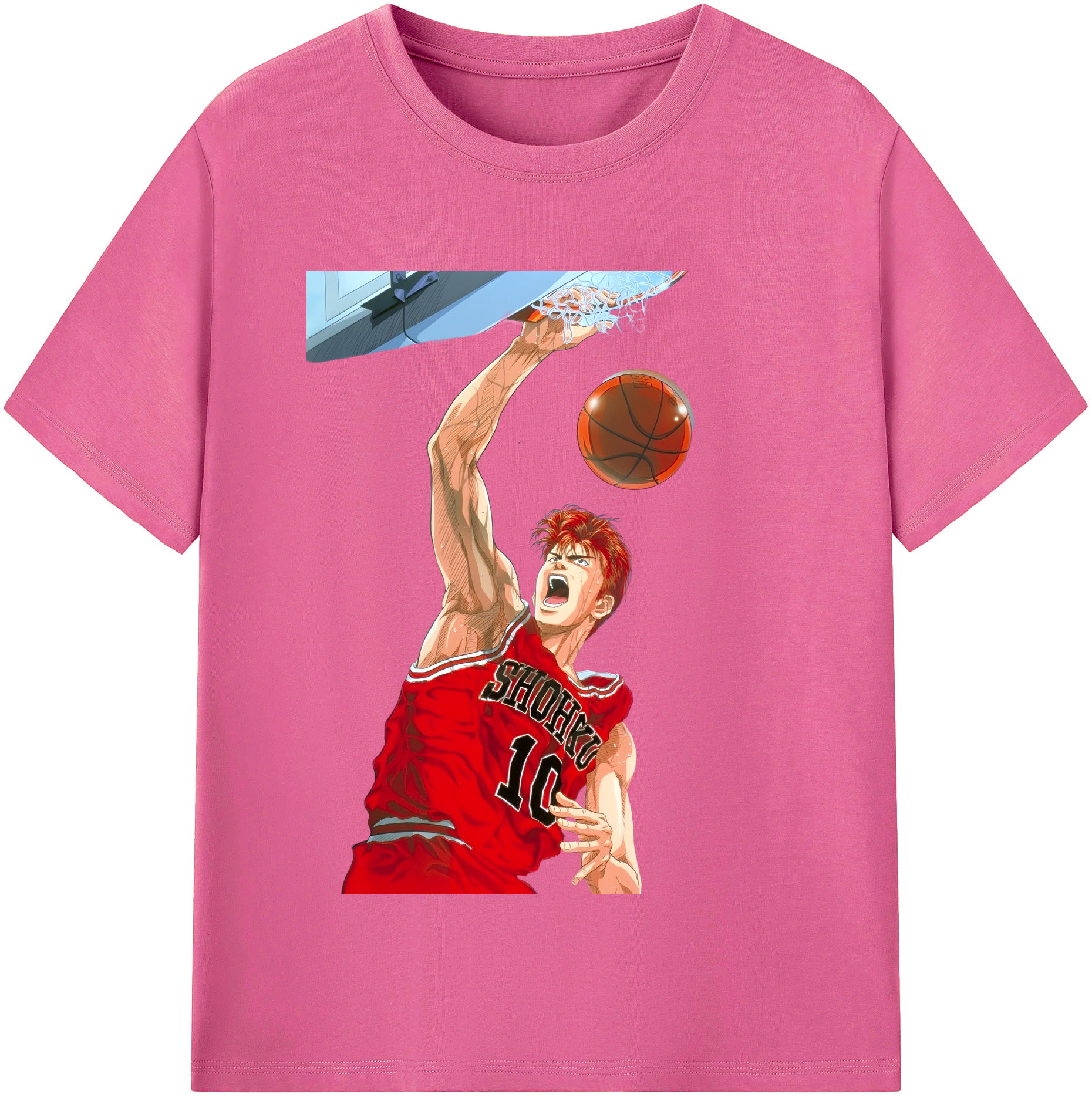 （画像用） SLAM DUNK／スラムダンク レディースカジュアルプリントTシャツ（綿100％）