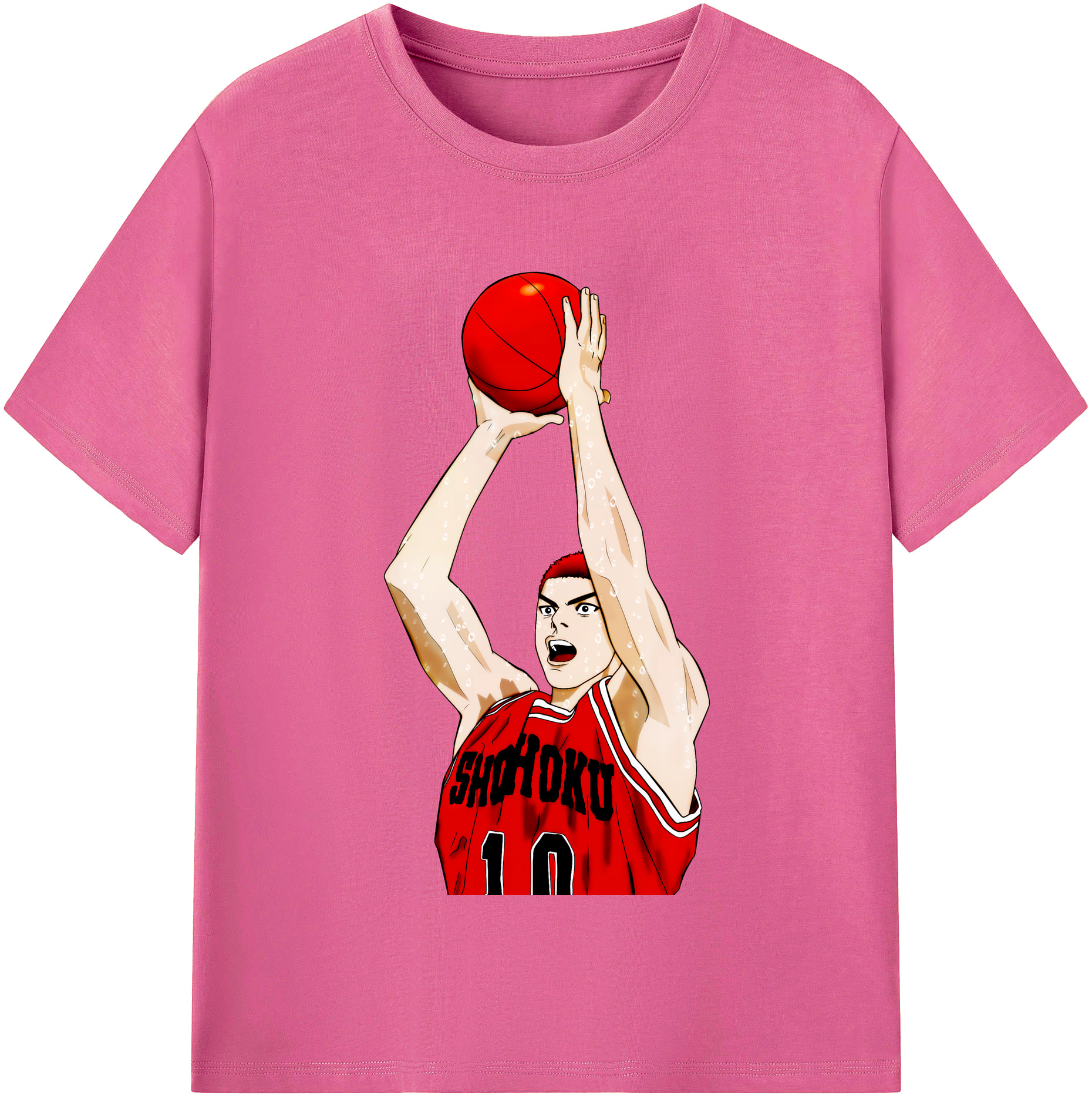 （画像用） SLAM DUNK／スラムダンク レディースカジュアルプリントTシャツ（綿100％）