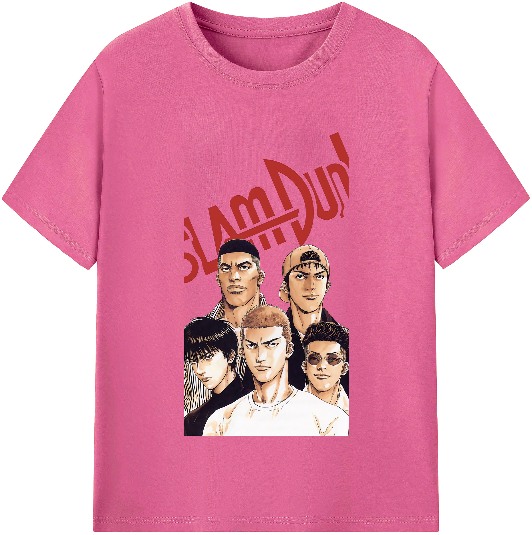 （画像用） SLAM DUNK／スラムダンク レディースカジュアルプリントTシャツ（綿100％）