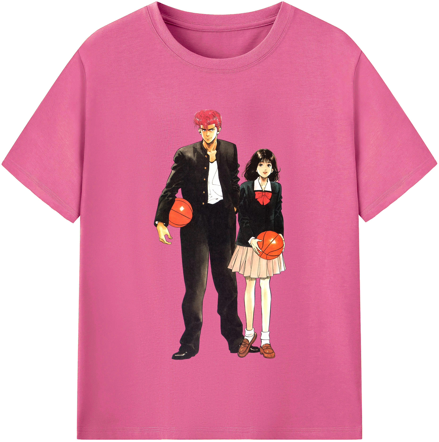 （画像用） SLAM DUNK／スラムダンク レディースカジュアルプリントTシャツ（綿100％）
