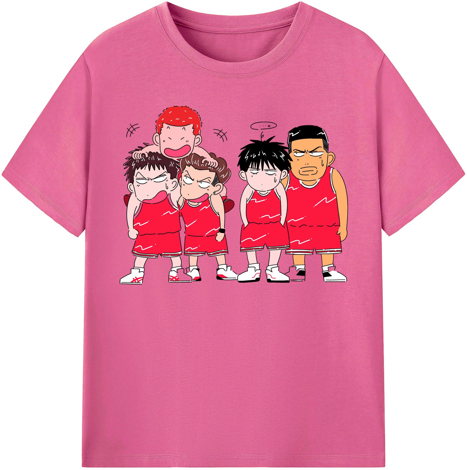 （画像用） SLAM DUNK／スラムダンク レディースカジュアルプリントTシャツ（綿100％）