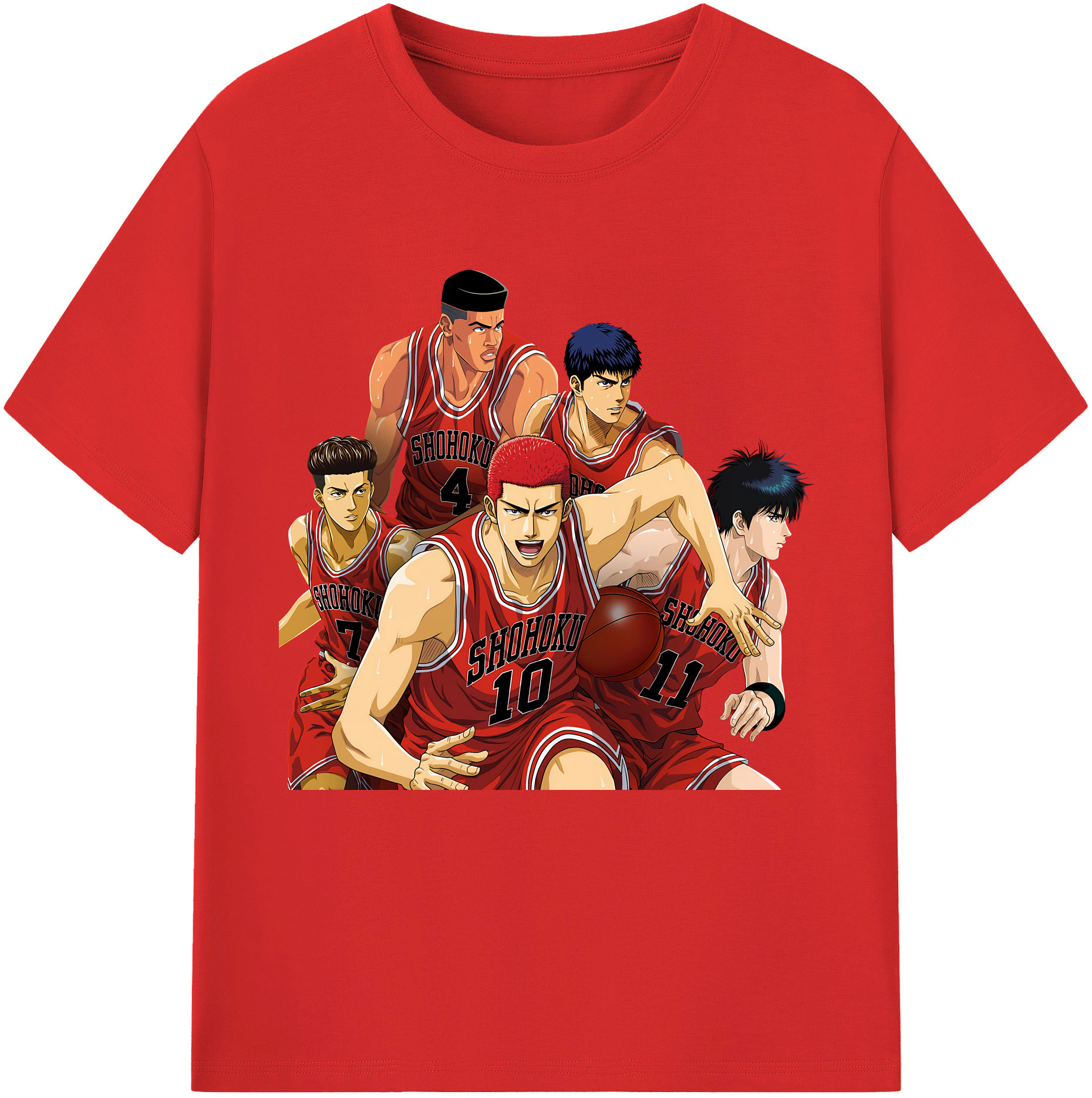 （画像用） SLAM DUNK／スラムダンク レディースカジュアルプリントTシャツ（綿100％）