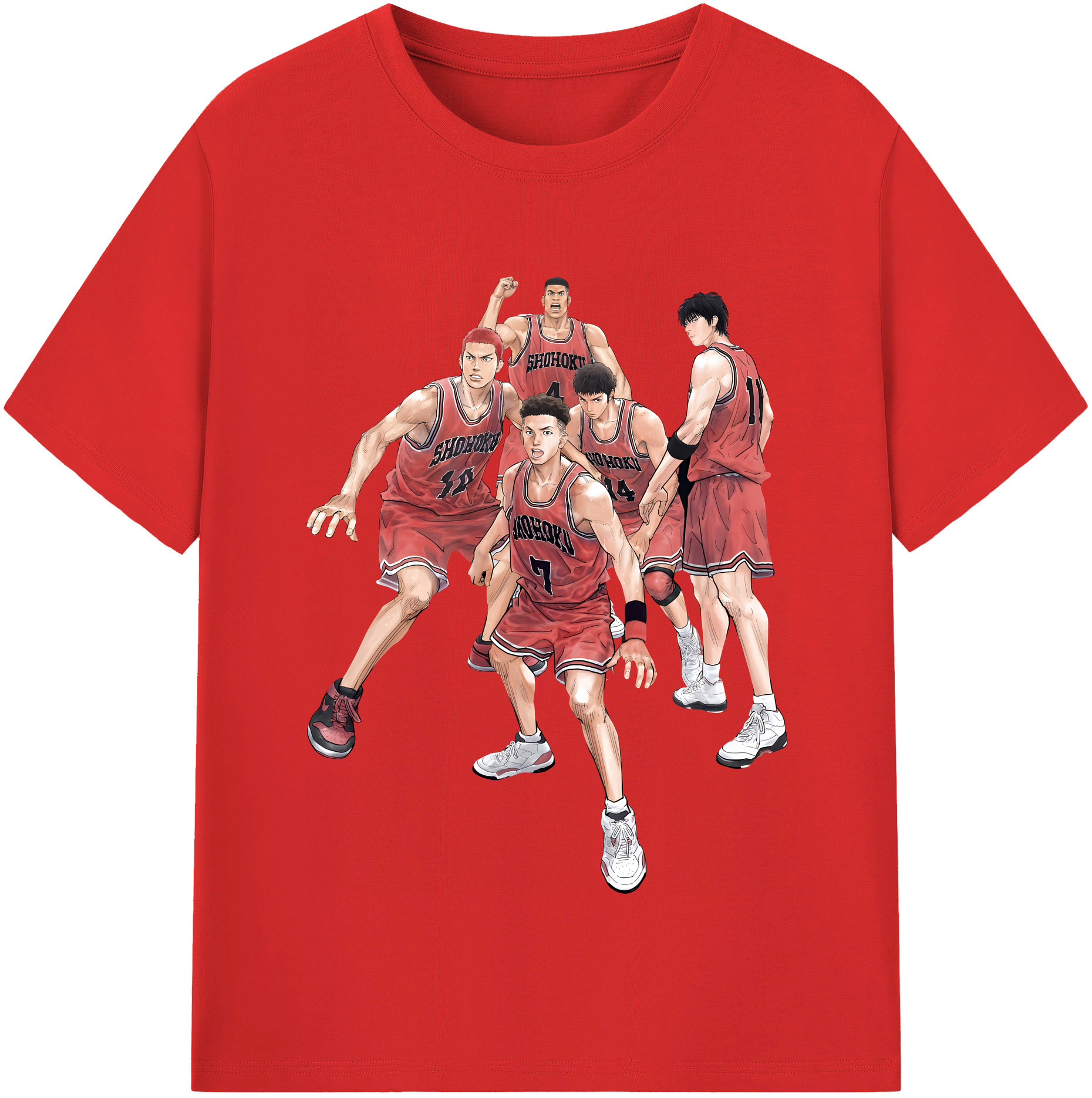 （画像用） SLAM DUNK／スラムダンク レディースカジュアルプリントTシャツ（綿100％）