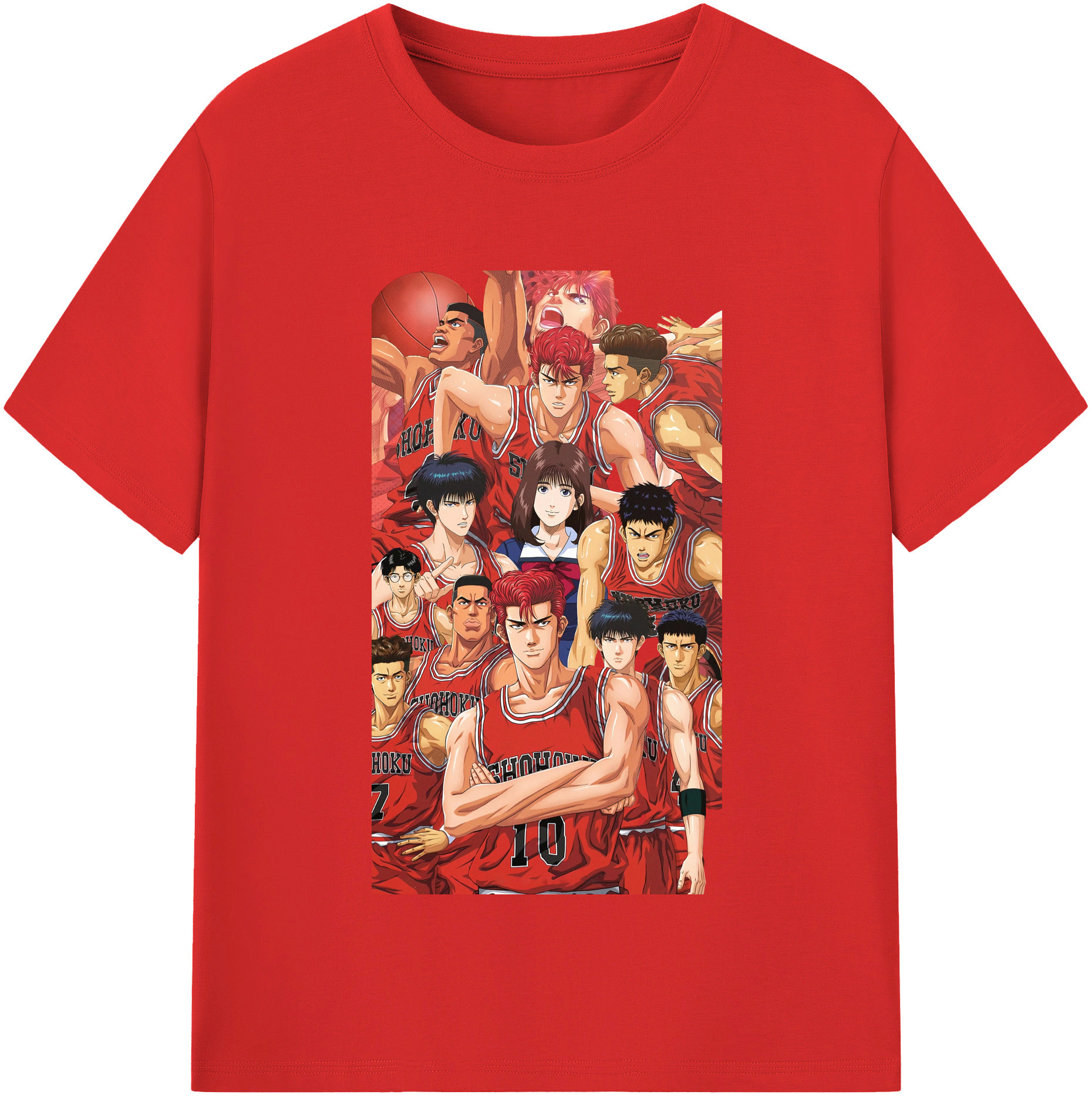（画像用） SLAM DUNK／スラムダンク レディースカジュアルプリントTシャツ（綿100％）