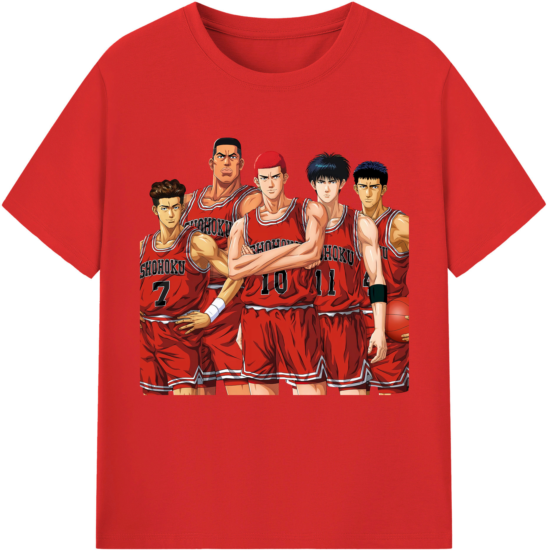 （画像用） SLAM DUNK／スラムダンク レディースカジュアルプリントTシャツ（綿100％）