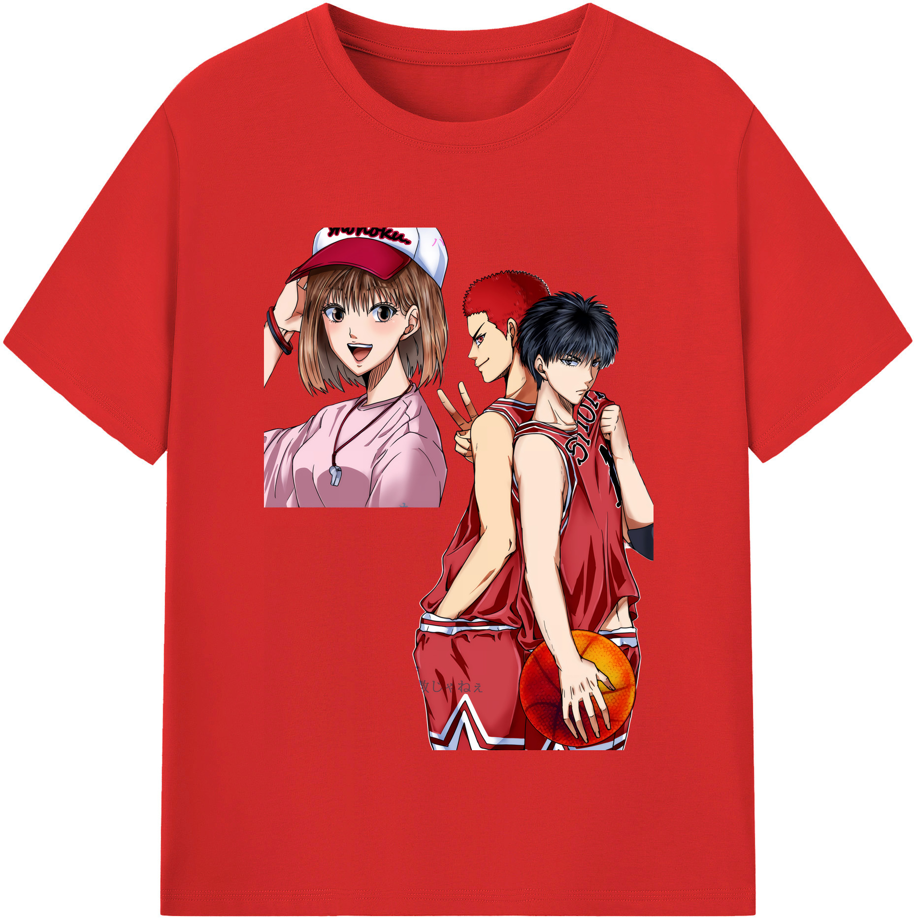 （画像用） SLAM DUNK／スラムダンク レディースカジュアルプリントTシャツ（綿100％）