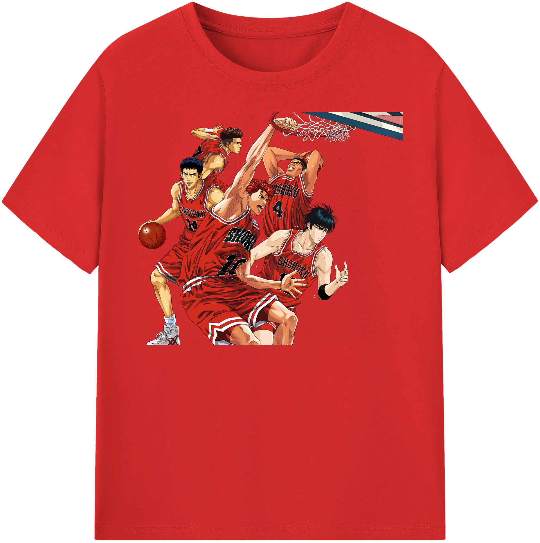 （画像用） SLAM DUNK／スラムダンク レディースカジュアルプリントTシャツ（綿100％）