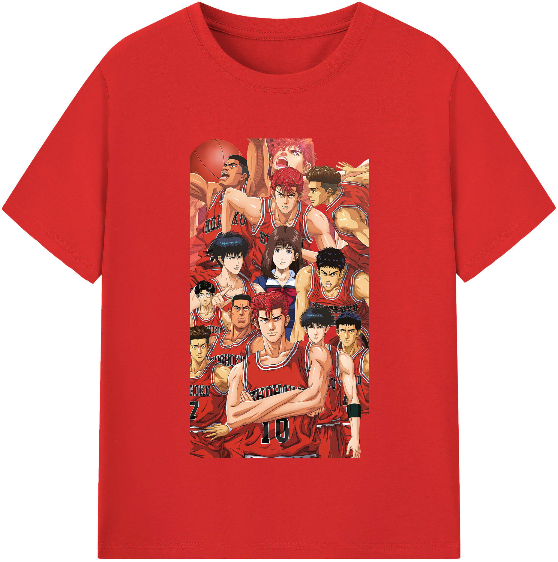 （画像用） SLAM DUNK／スラムダンク レディースカジュアルプリントTシャツ（綿100％）